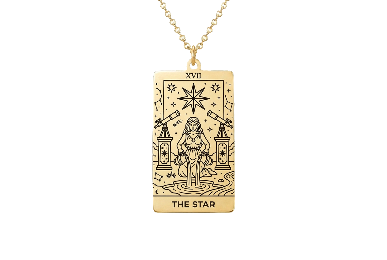 The Star Tarot Card Necklace