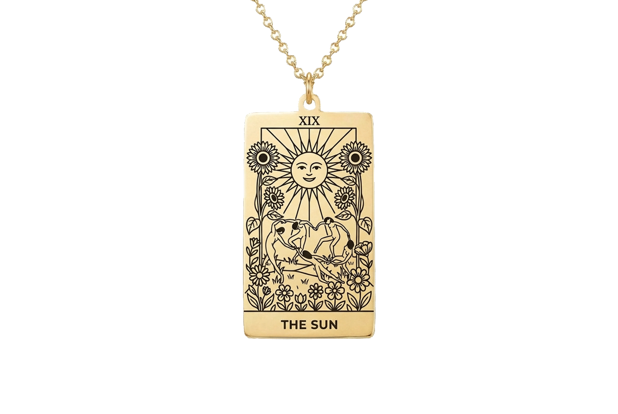 The Sun Tarot Card Necklace