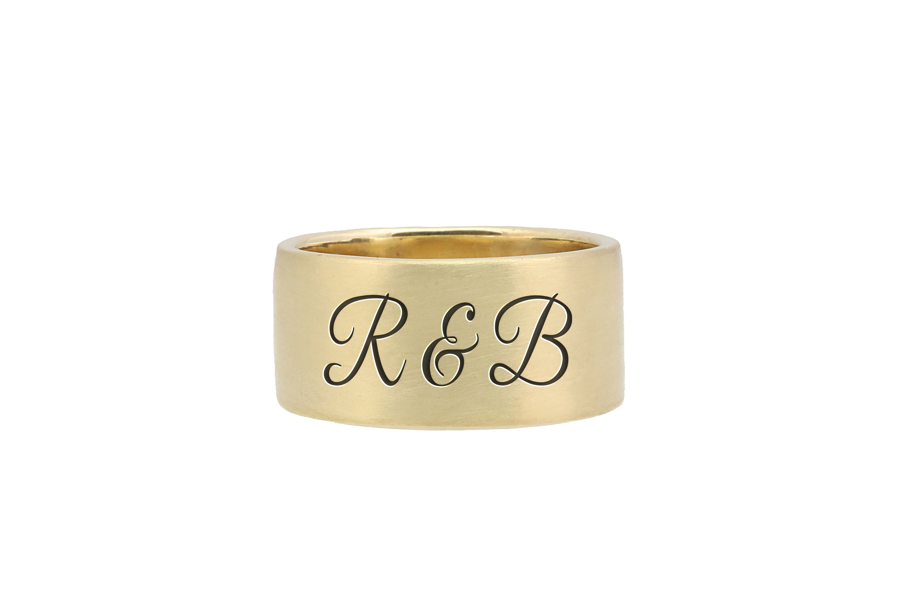 Engraved Couples Names Ring