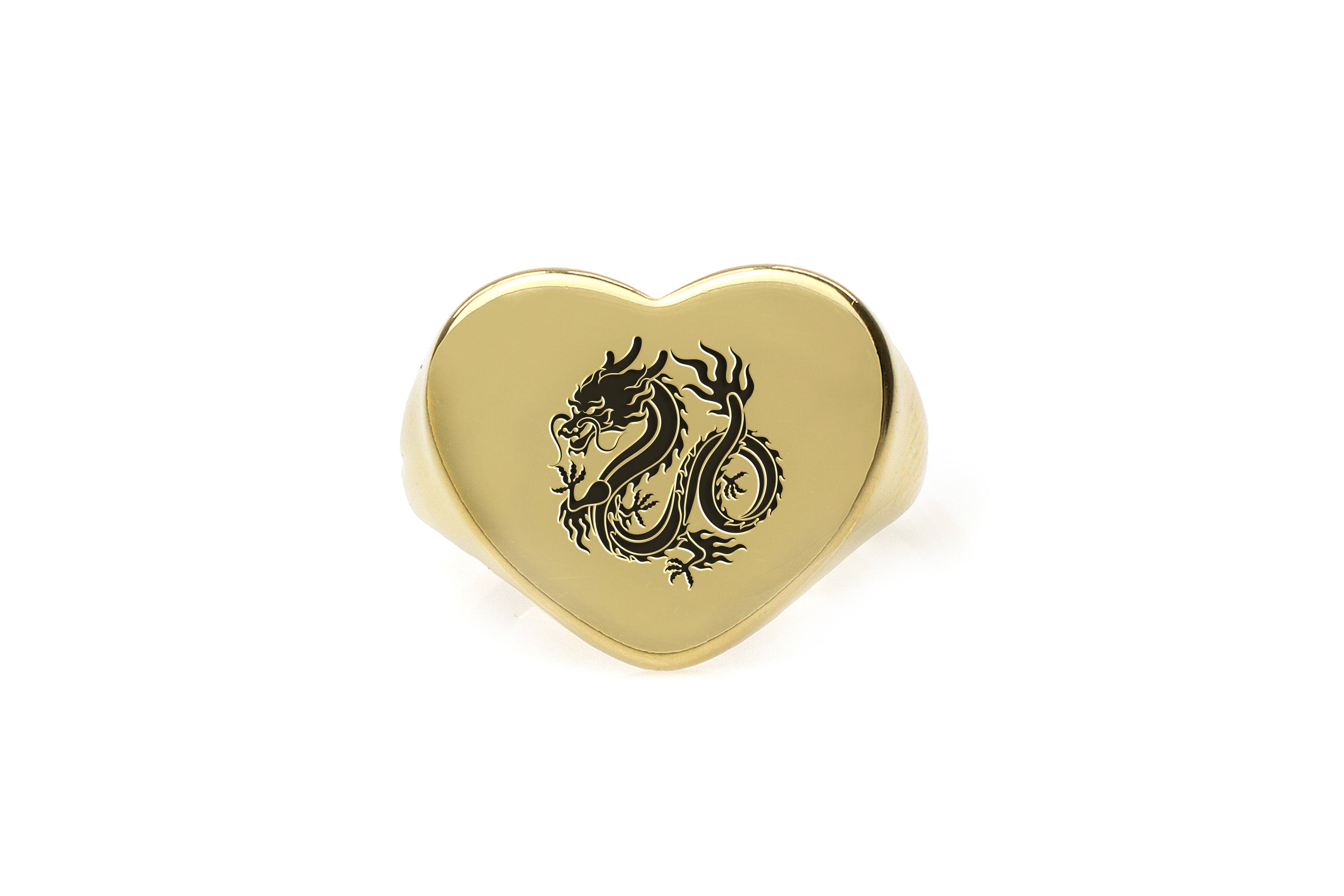 Chinese Dragon Engraved Ring