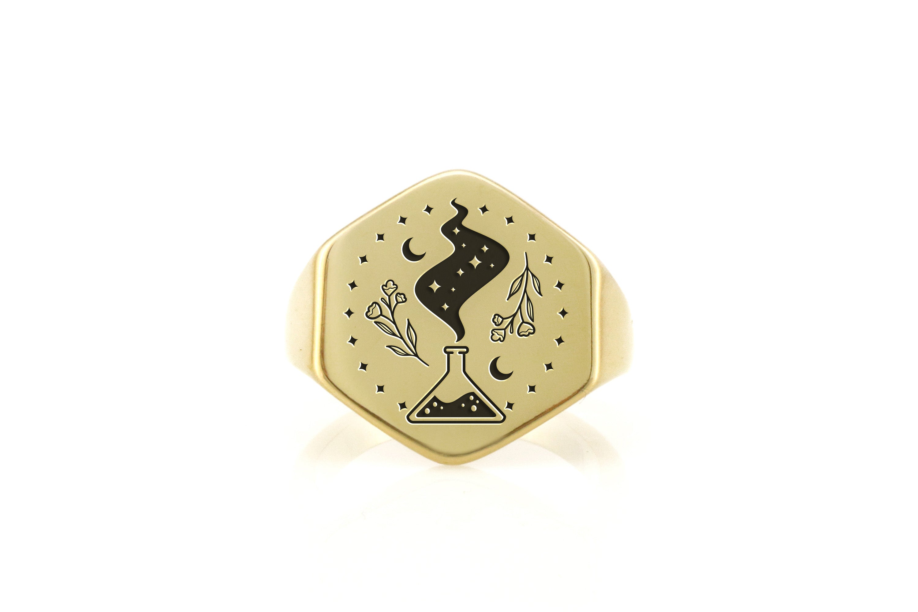 Alchemist Gold Signet Ring