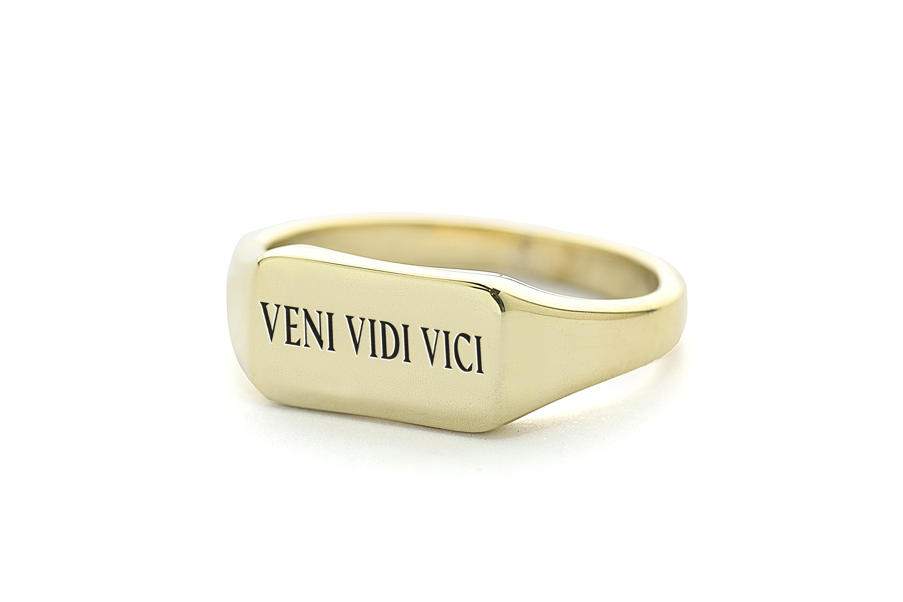 Veni Vidi Vici Engraved Ring