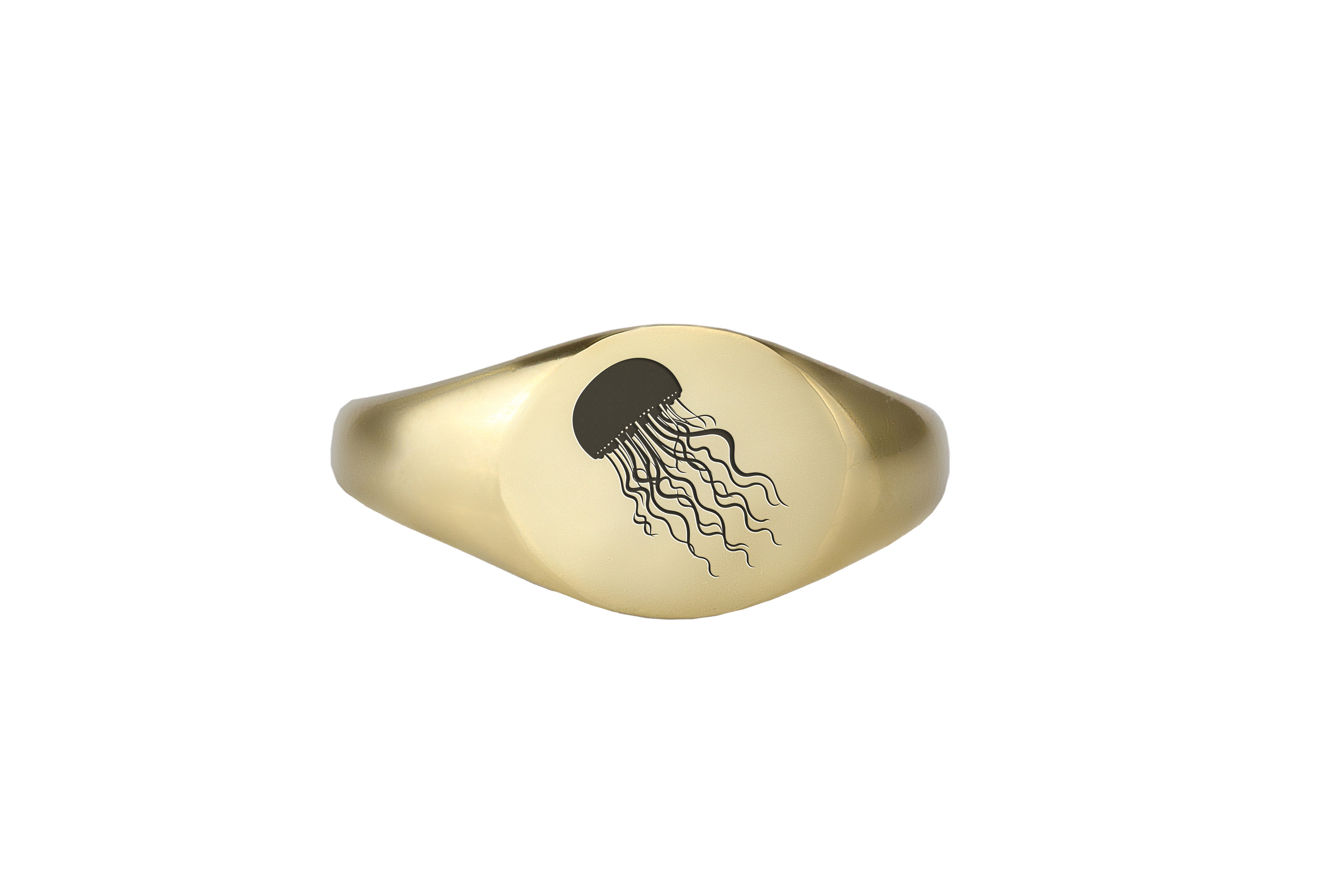 Cute Jellyfish Gold Ring