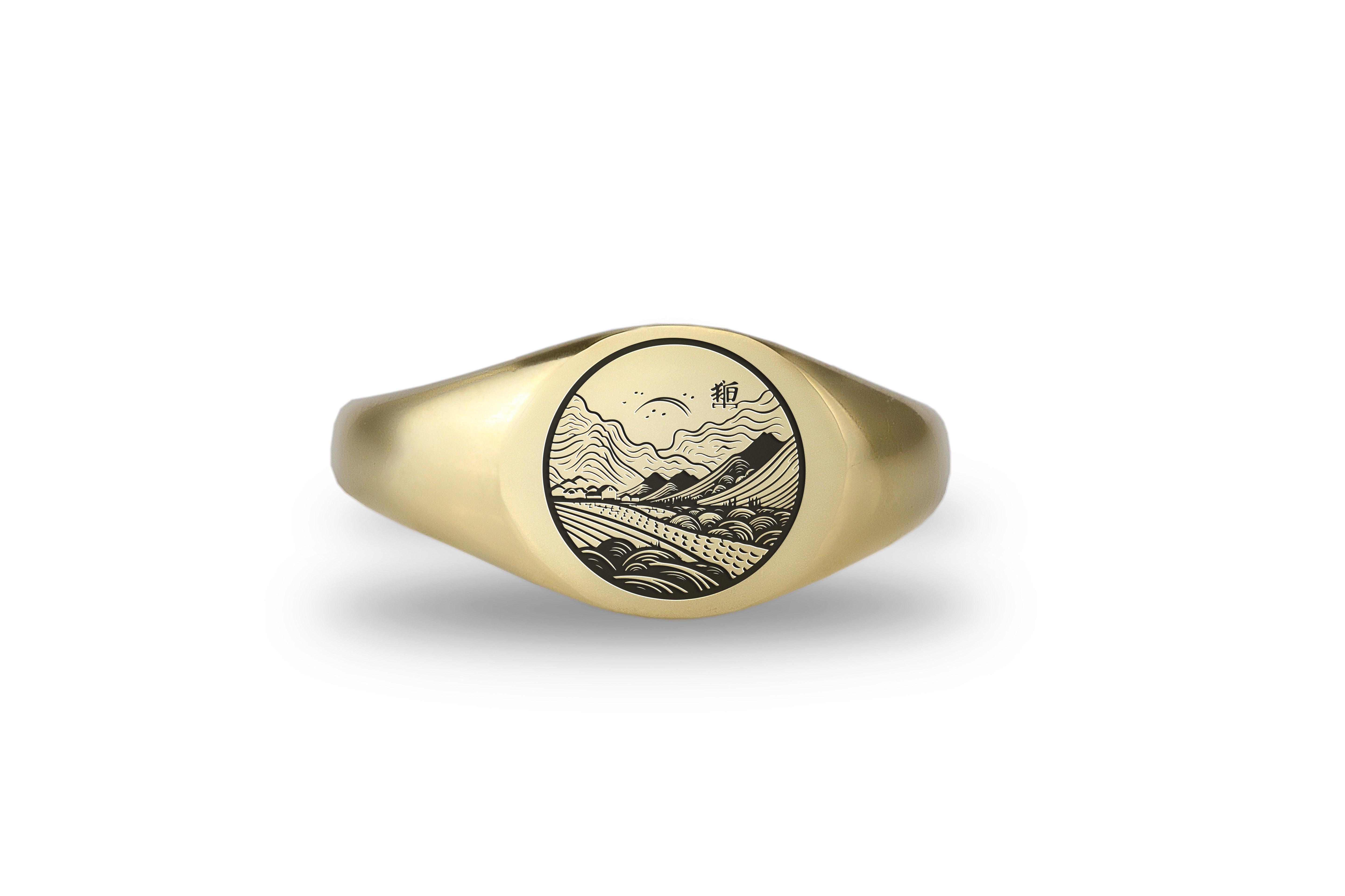 Japanese Gold Signet Ring