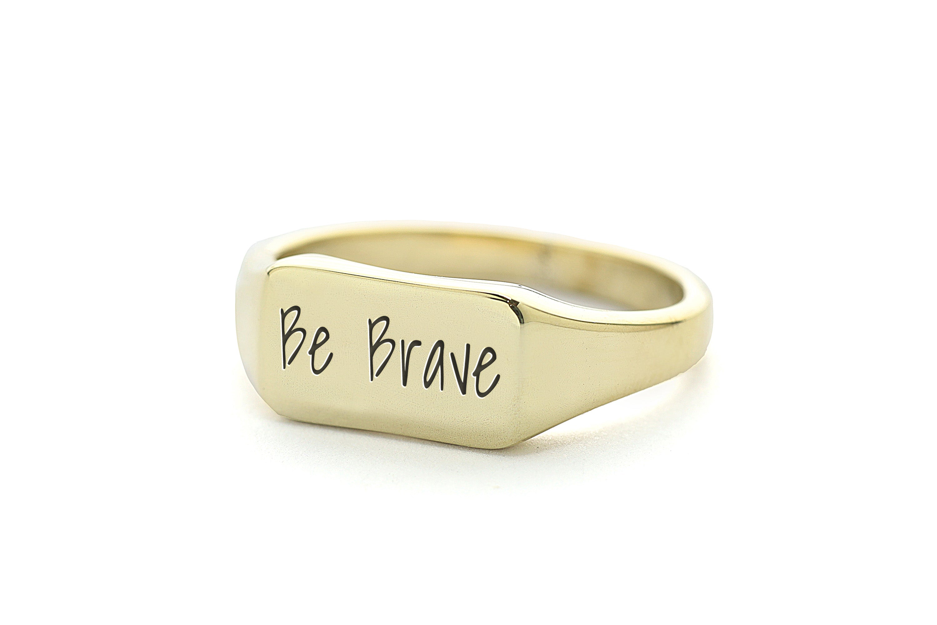 Engraved Text Ring
