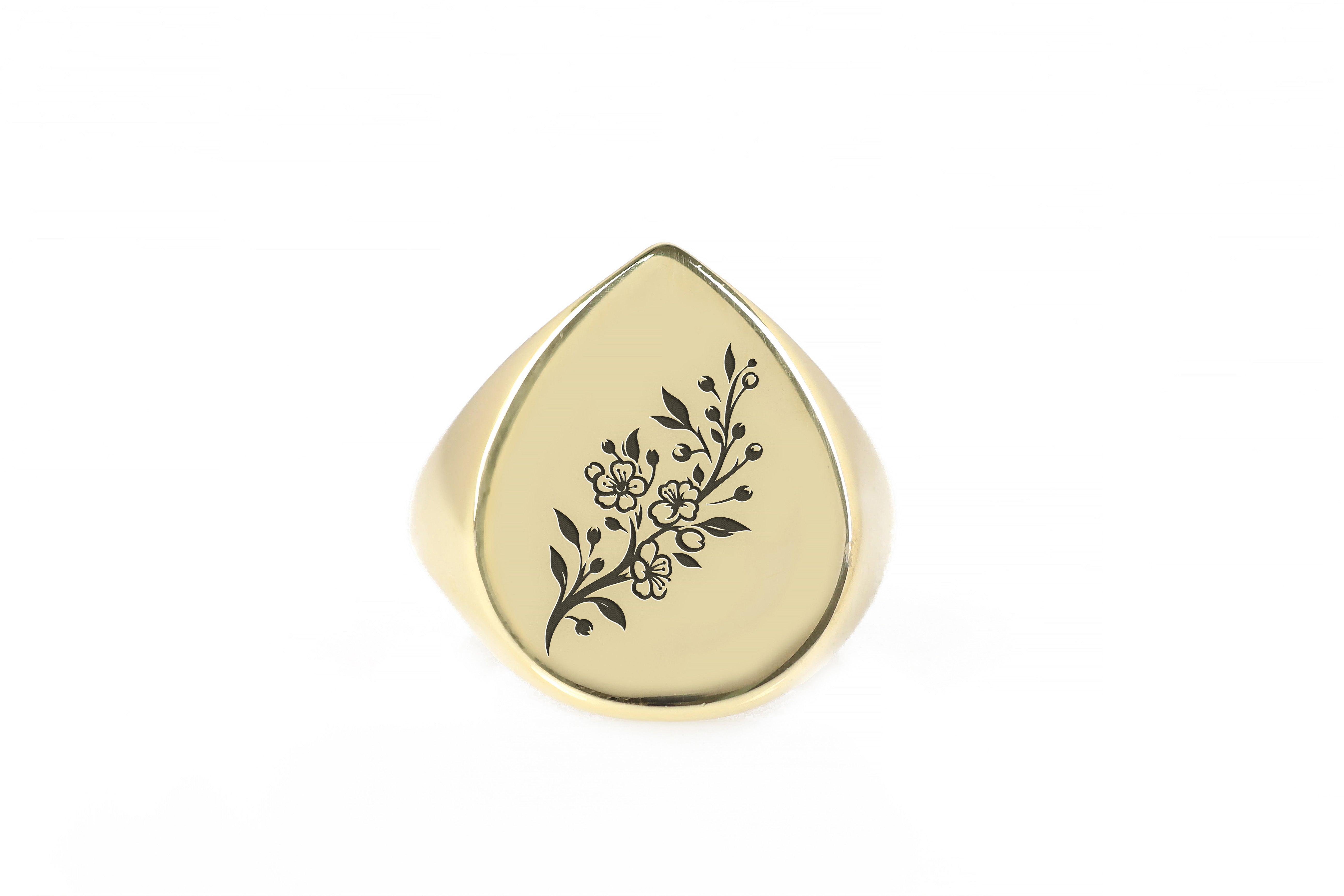 14k Gold Cherry Tree Ring
