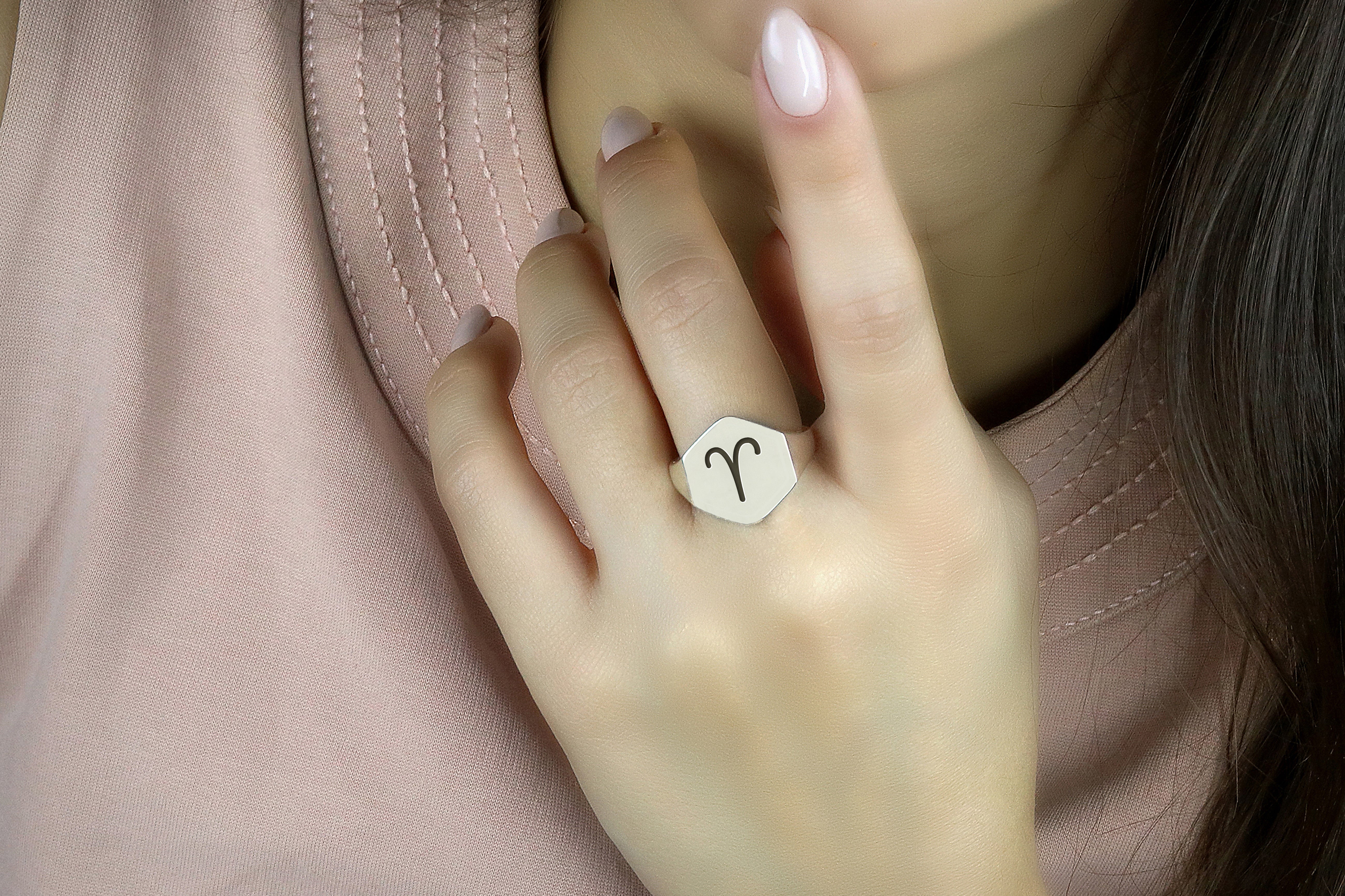Aries Zodiac Sign Ring