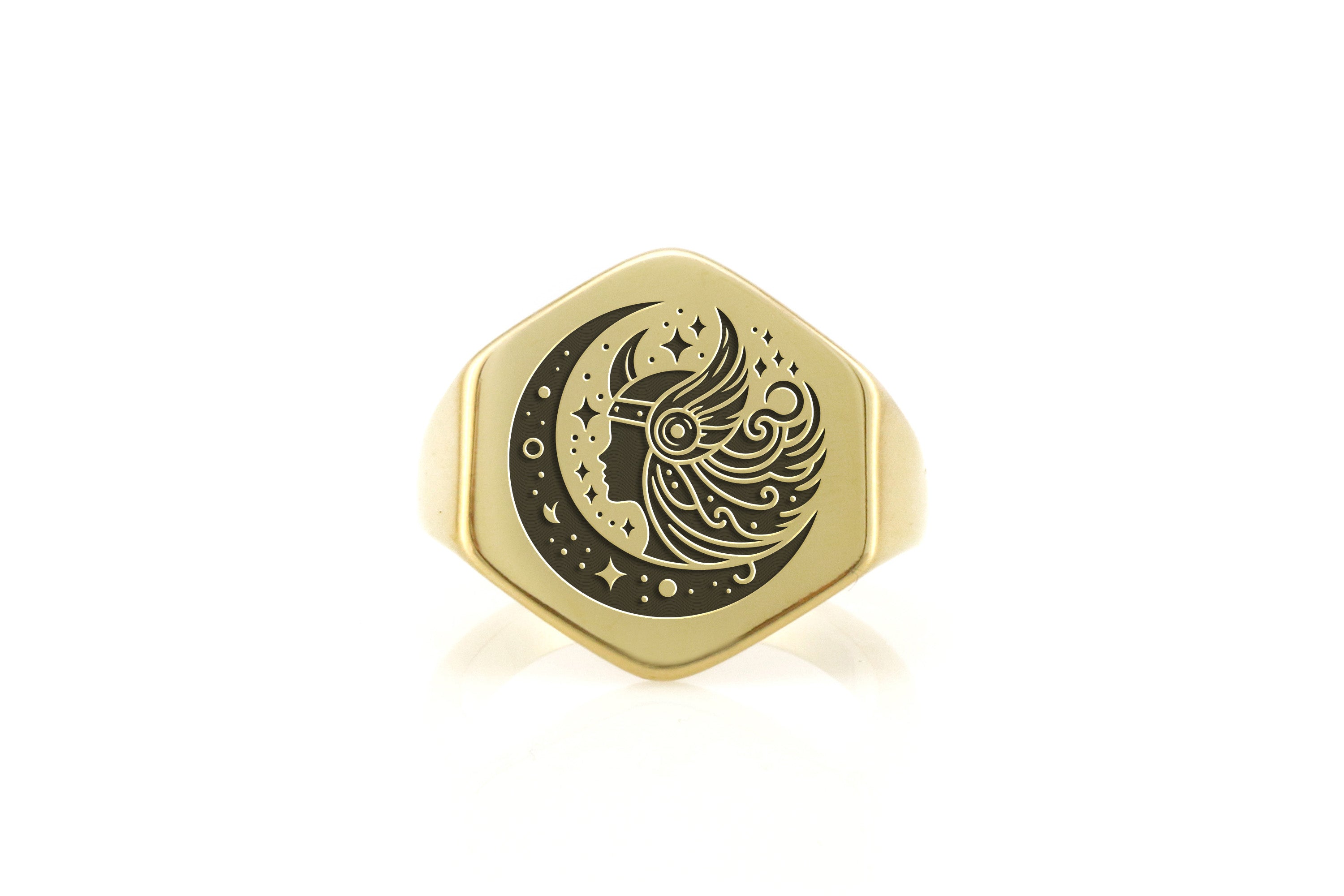 Norse Valkyrie Engraved Ring