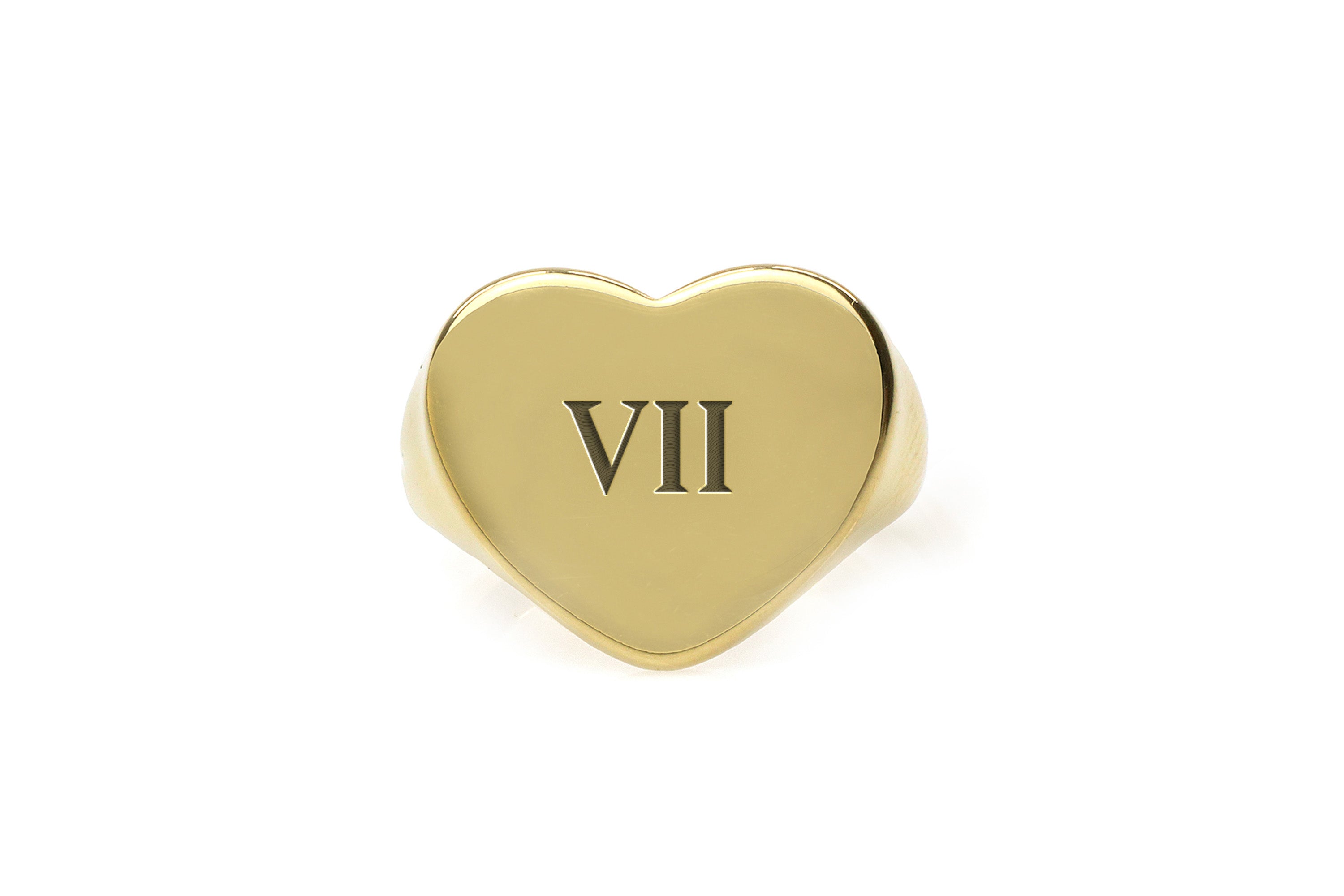 Custom Roman Initials Ring