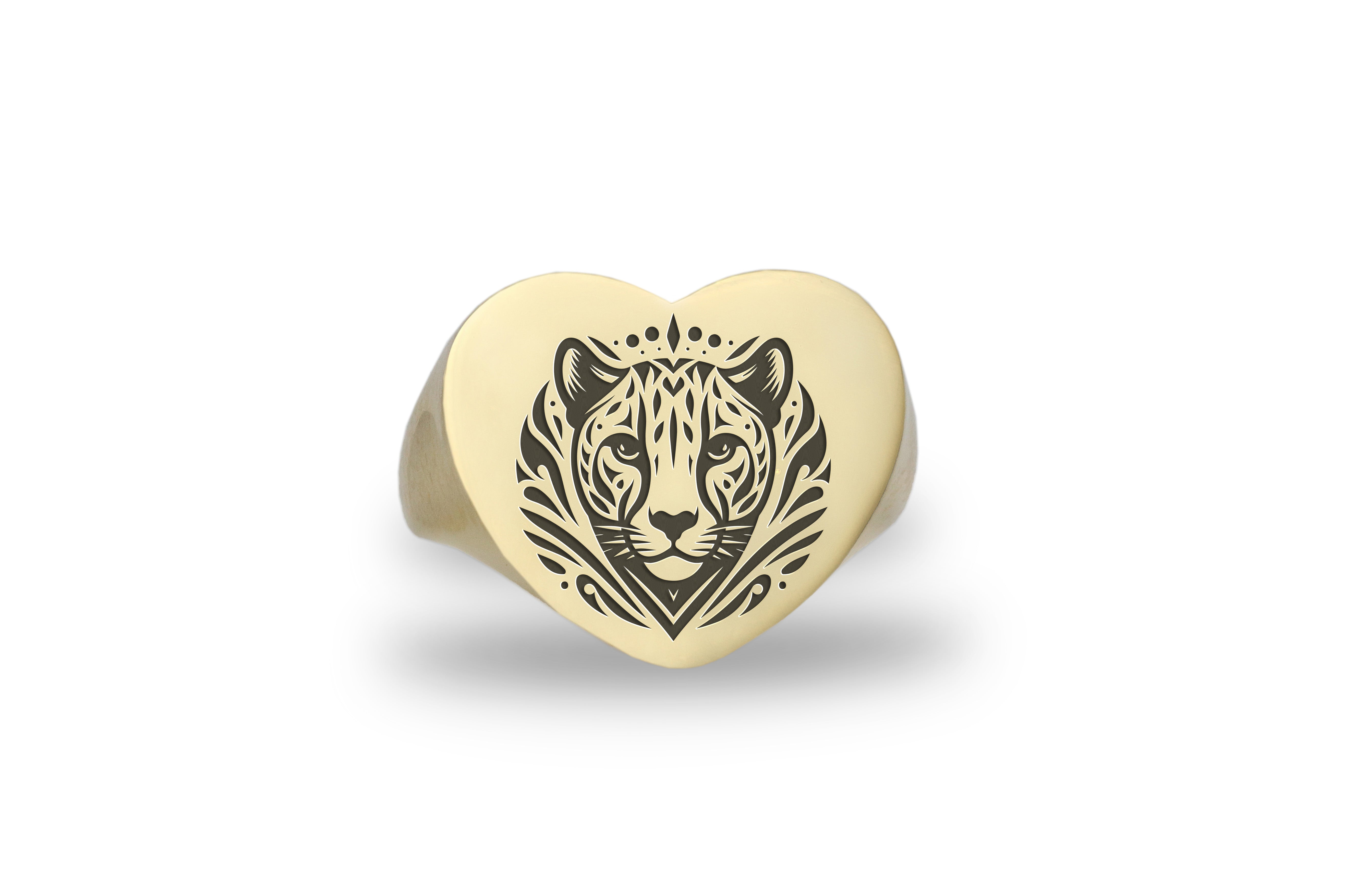 Luxe Tiger Gold Statement Ring