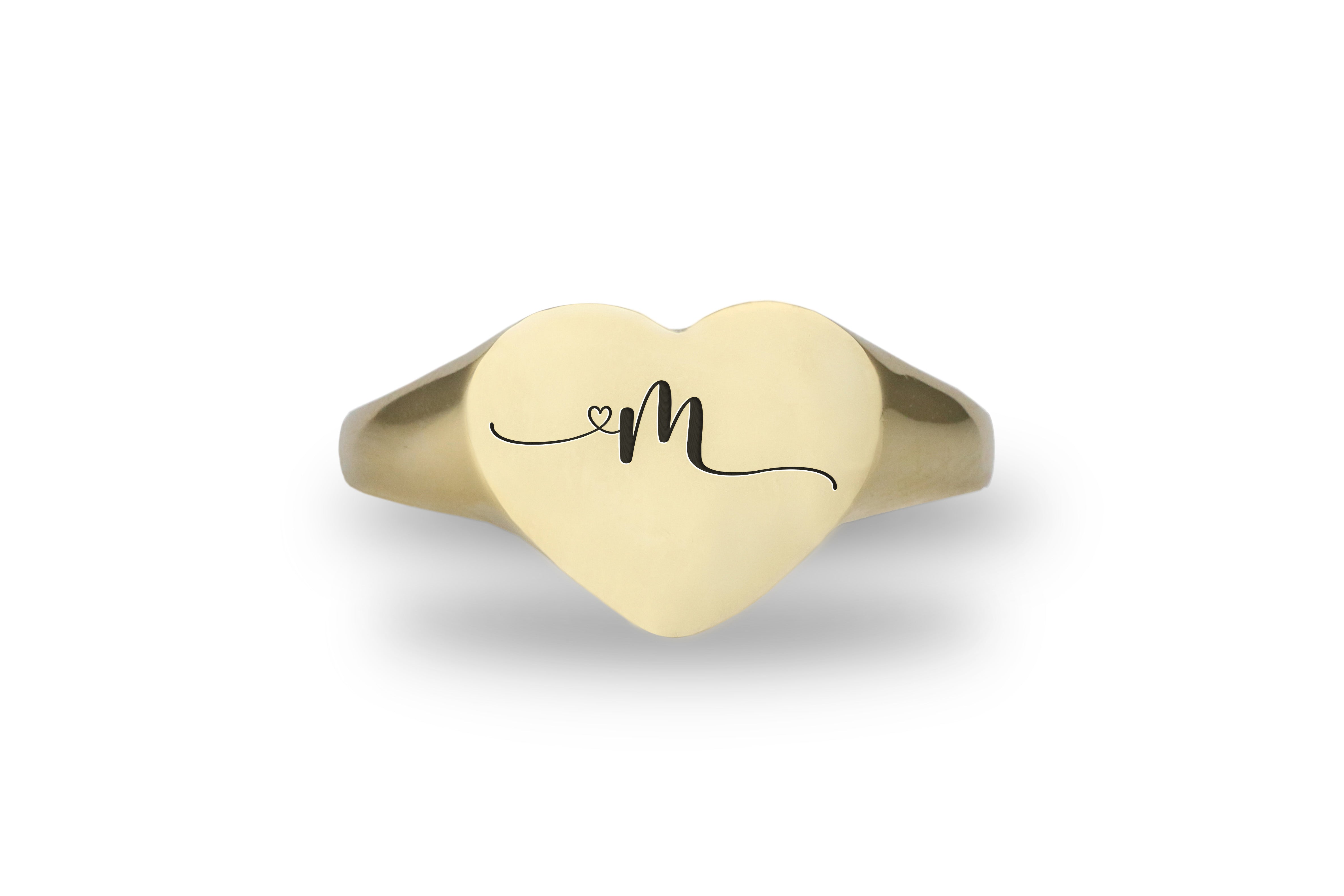 Heart Shaped Name Ring