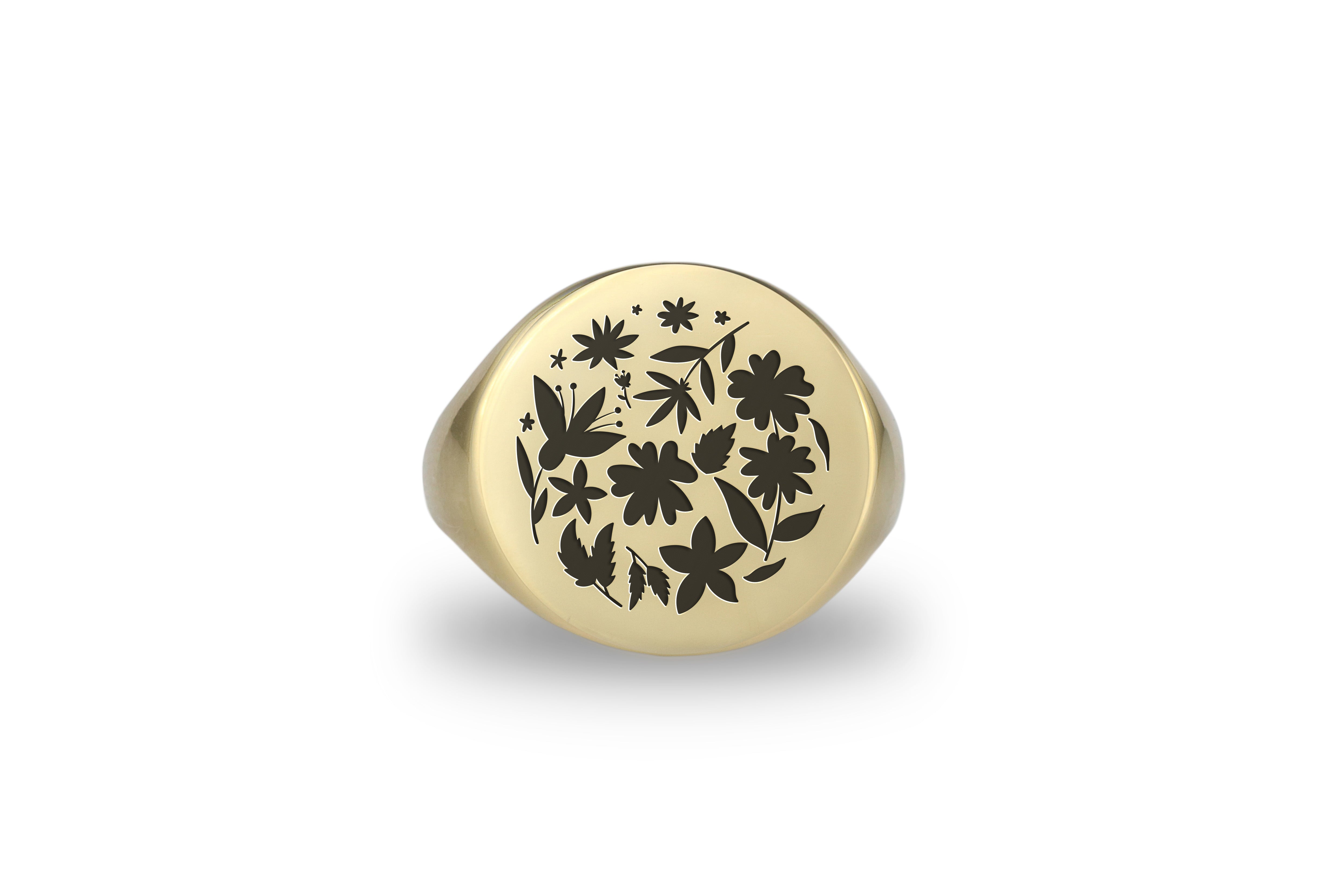 Floral Bold Statement Ring