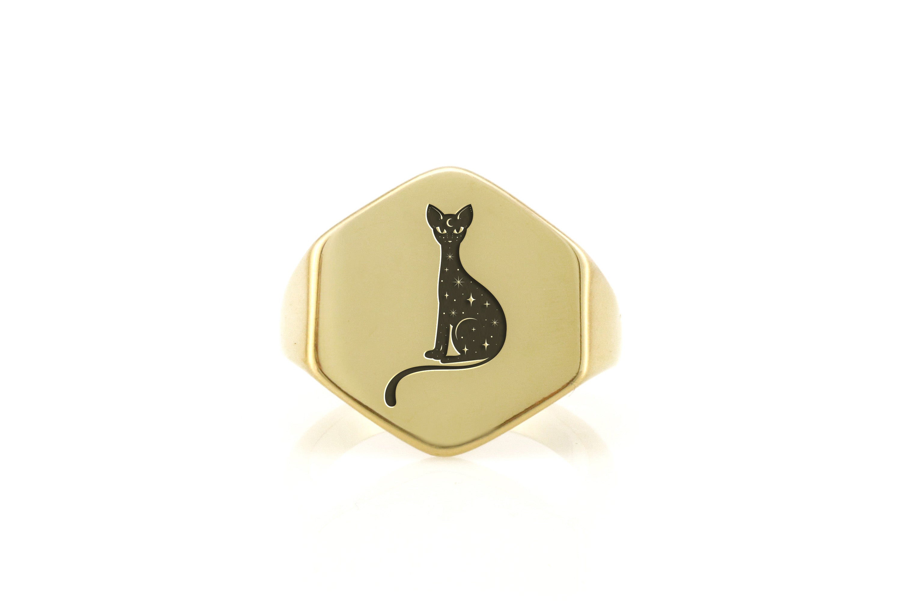Mystical Sphynx Cat Ring