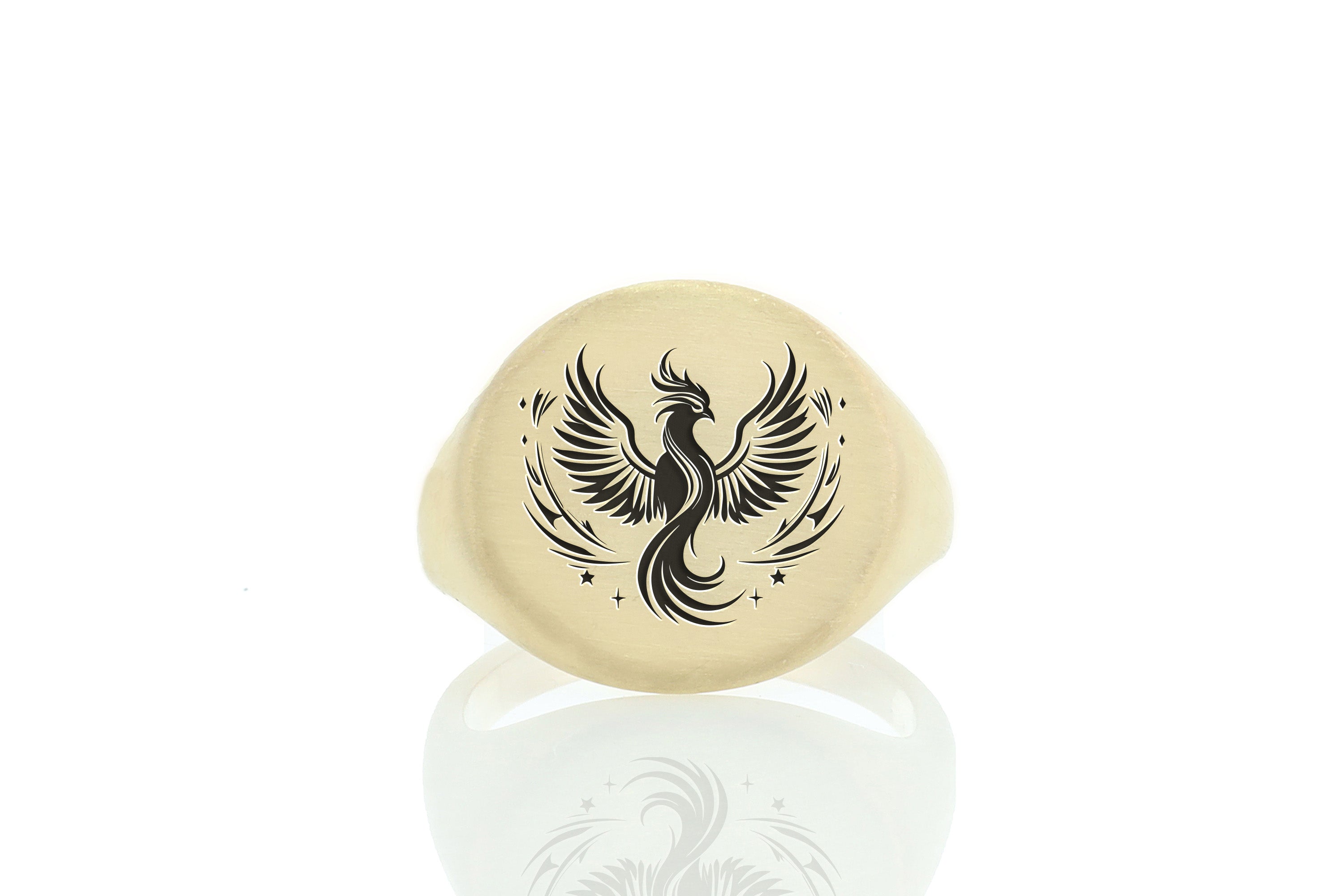 Phoenix Engraving Signet Ring
