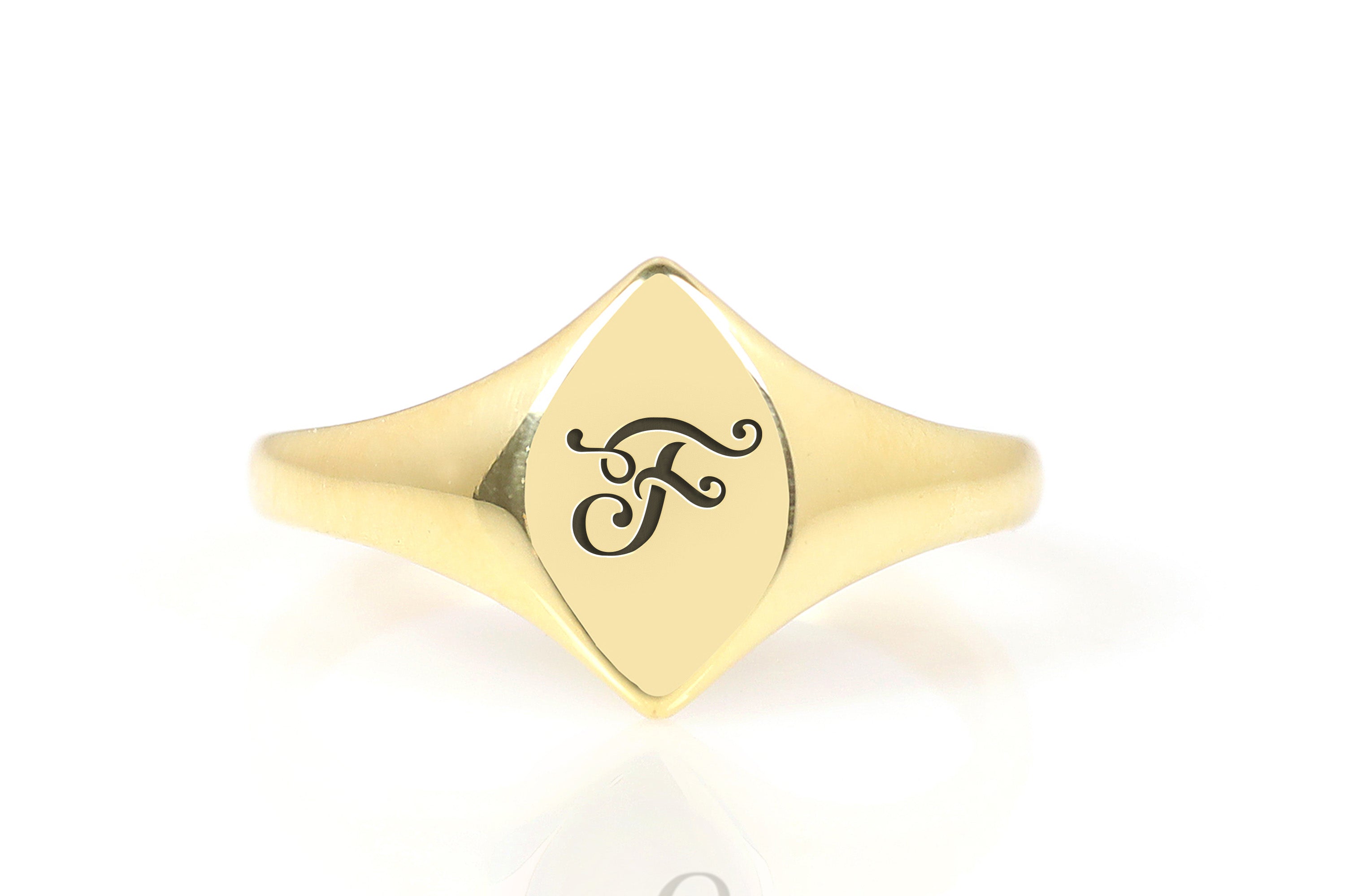 Name Initial's Signet Ring