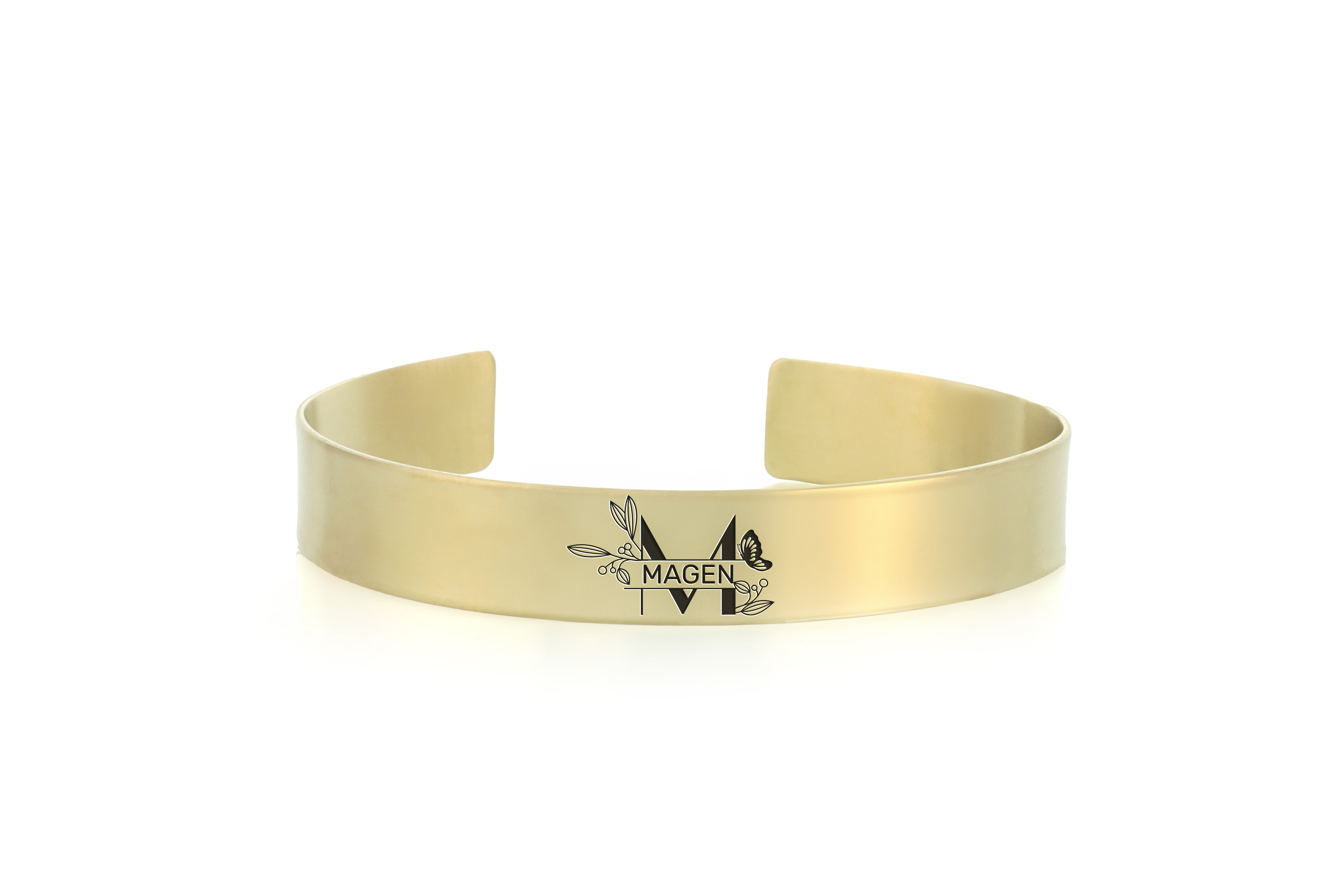 Name Initial Gold Bracelet