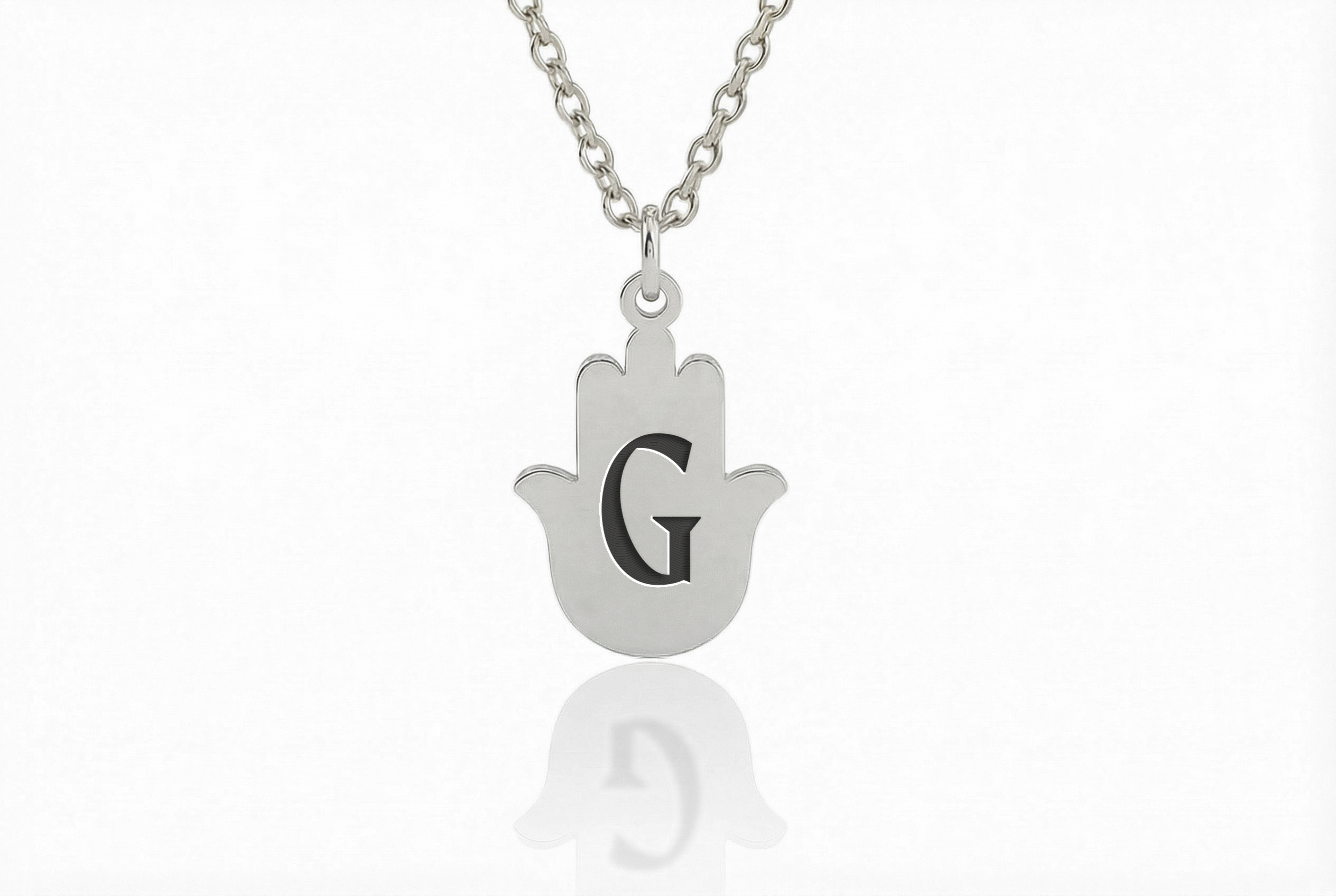 Personalized Hamsa Hand Necklace