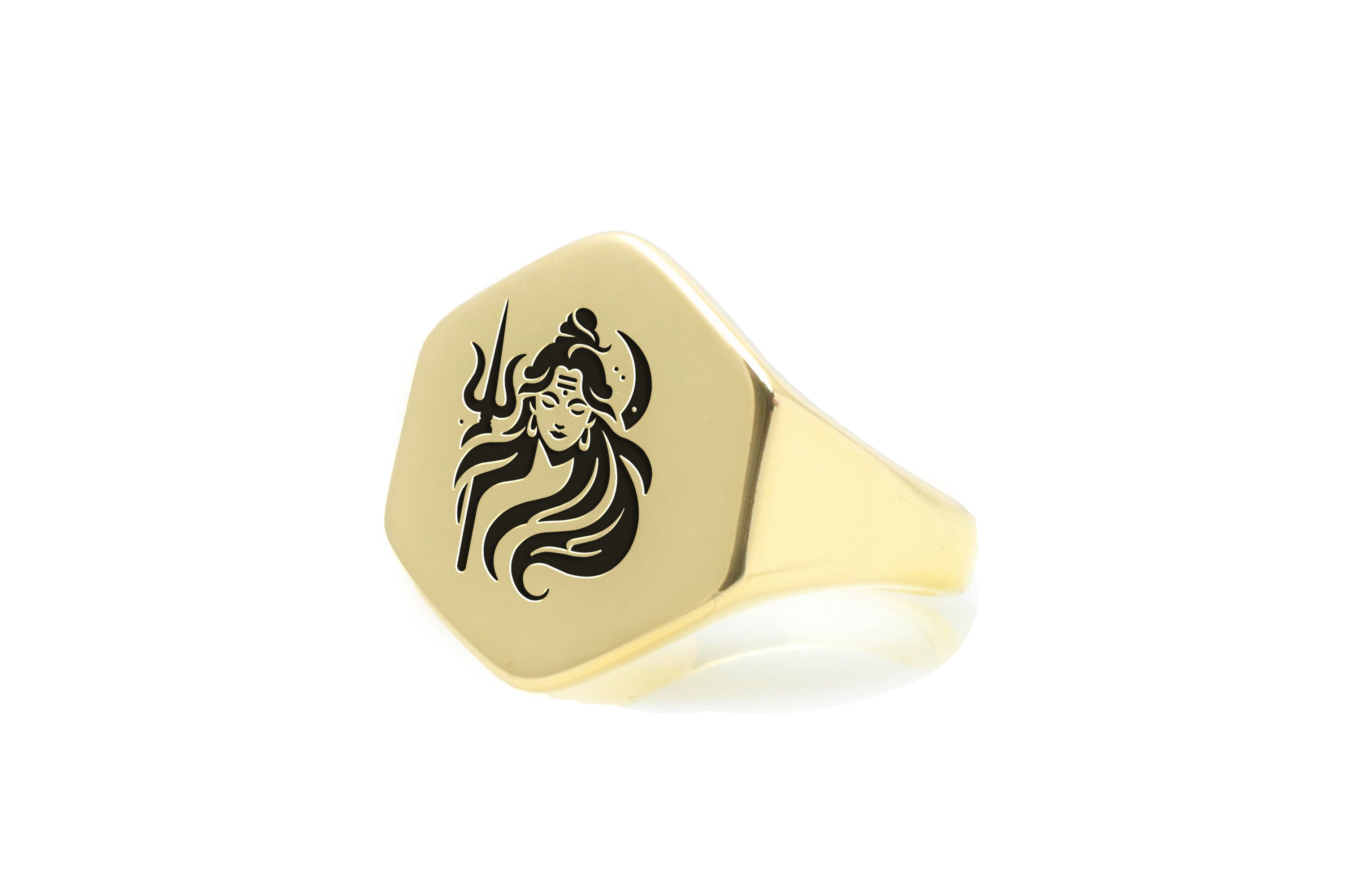 14k Gold Lord Shiva Ring