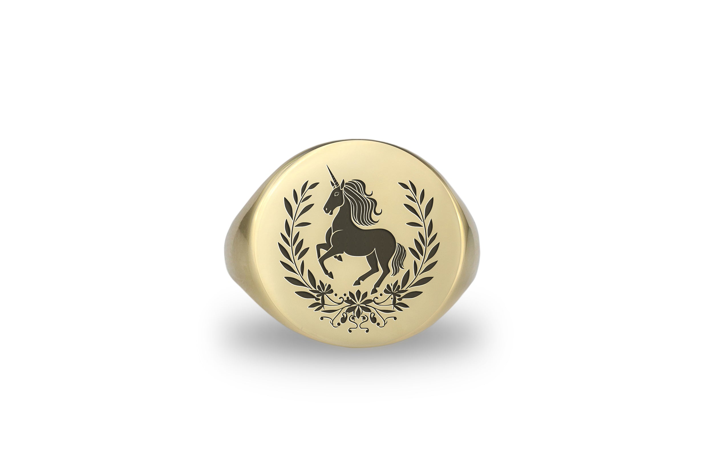 Mystical Unicorn Engraved Ring