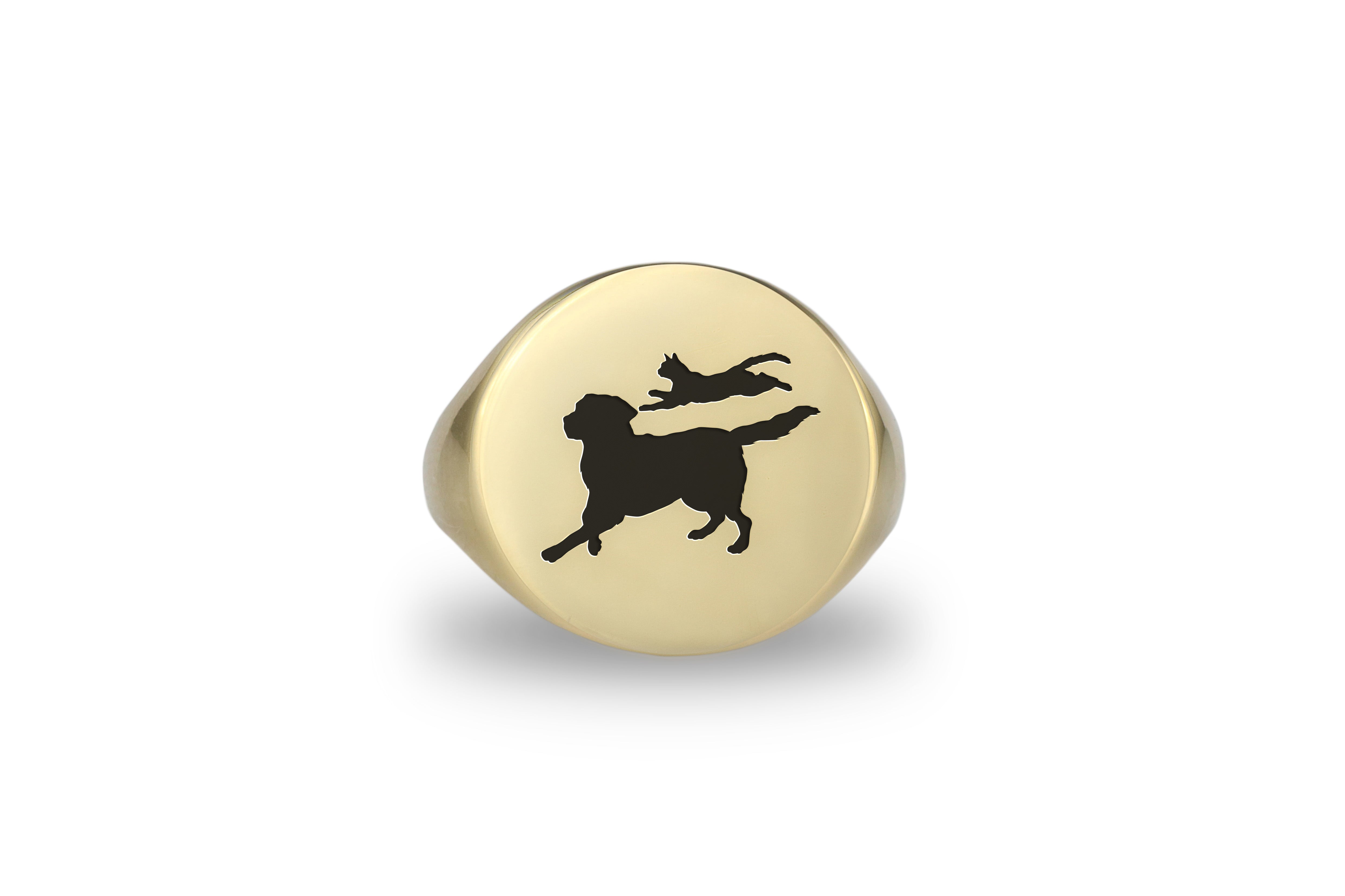 Cute Pet Engraving Ring