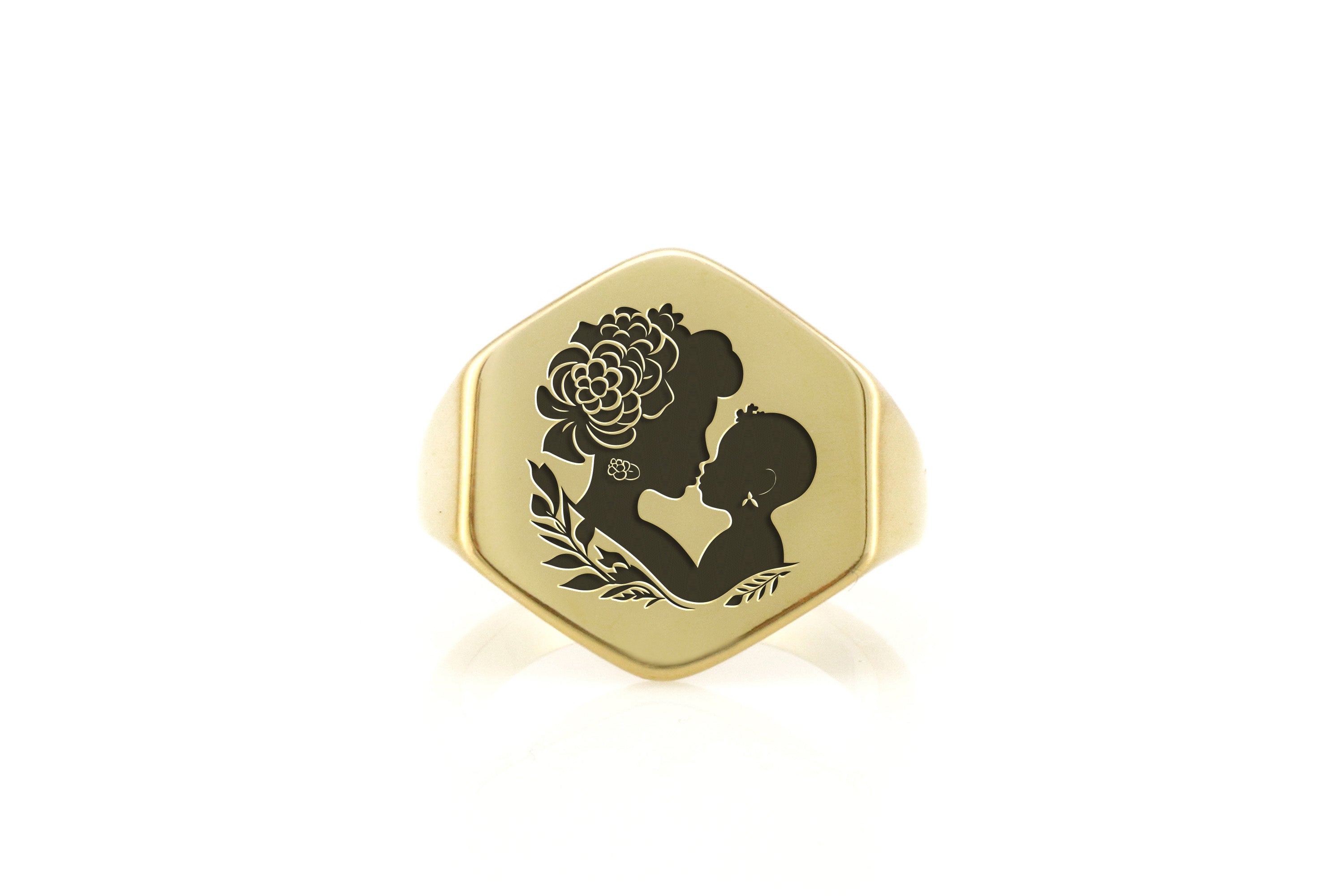 14k Gold Mother Ring