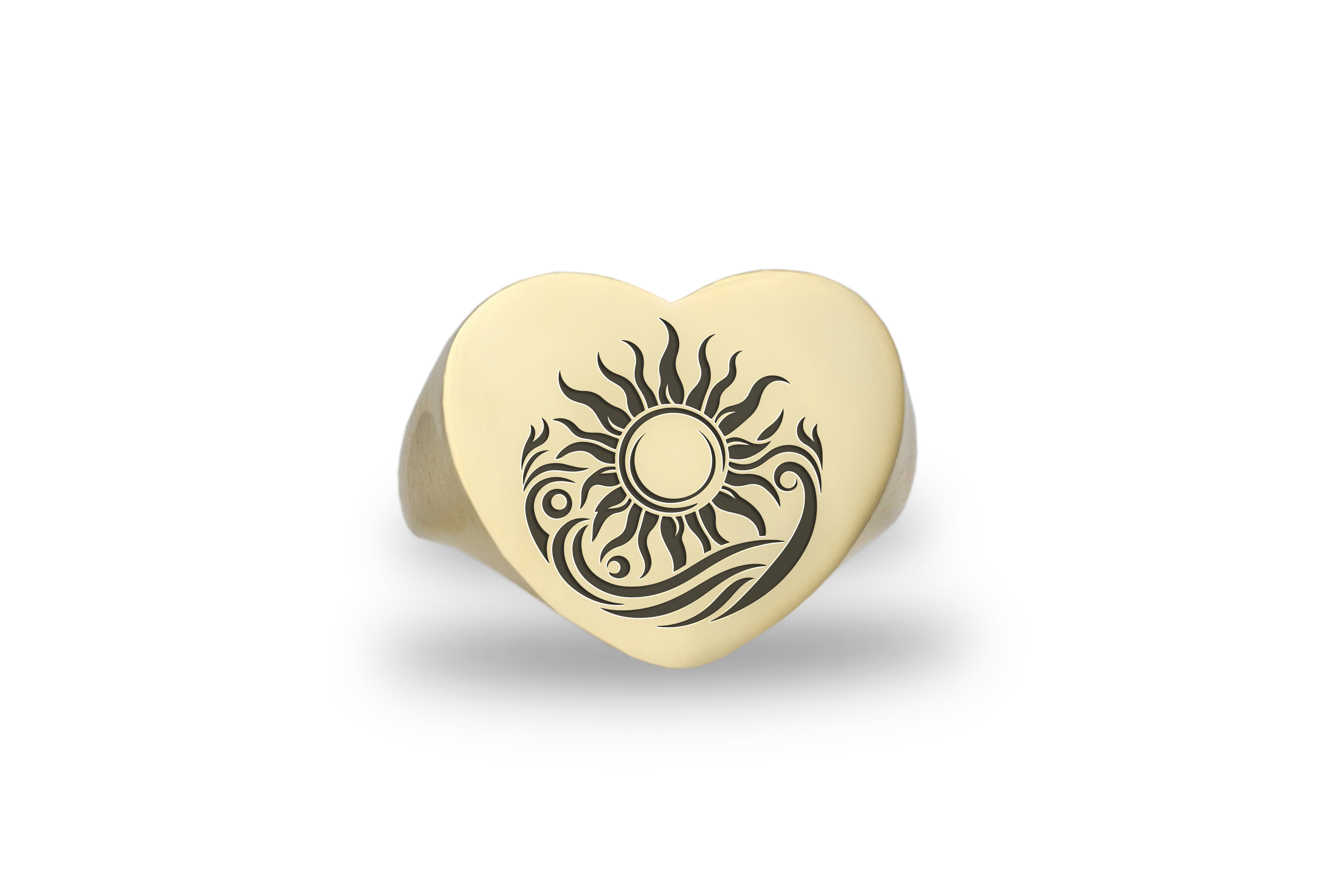 Custom Sun Signet Ring