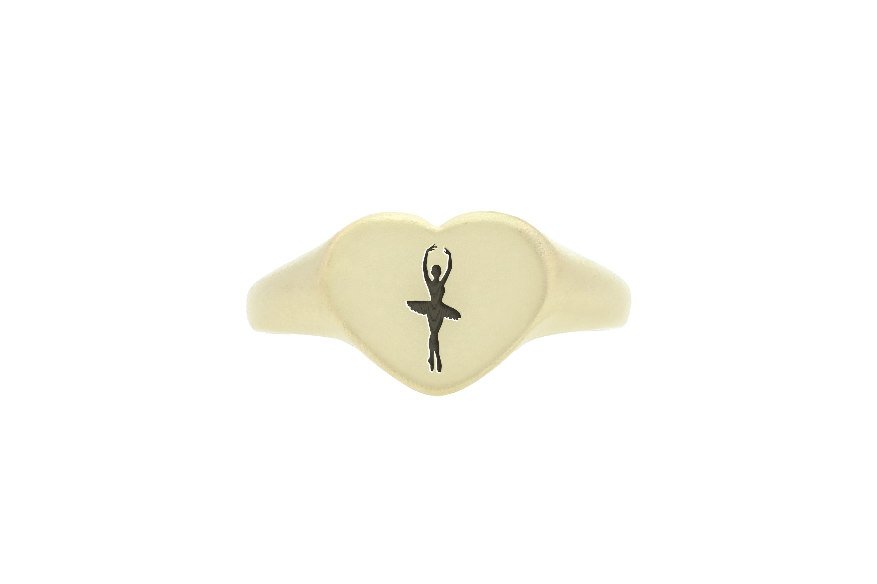 14k Gold Ballerina Signet Ring