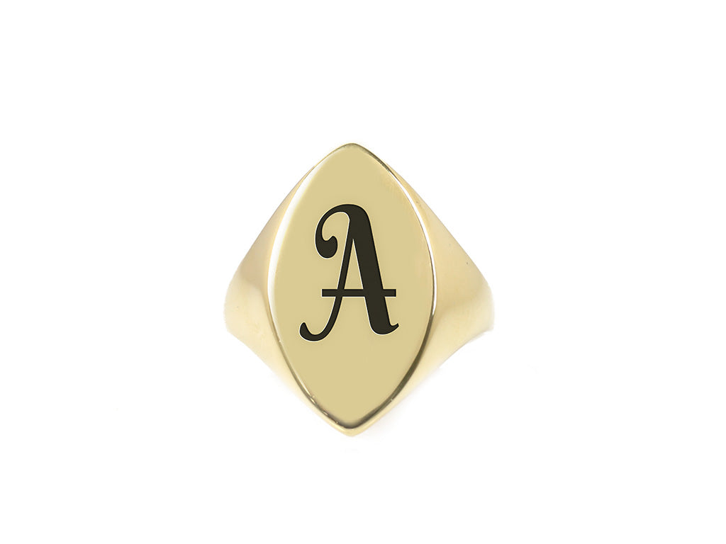 14k Gold Signet Ring