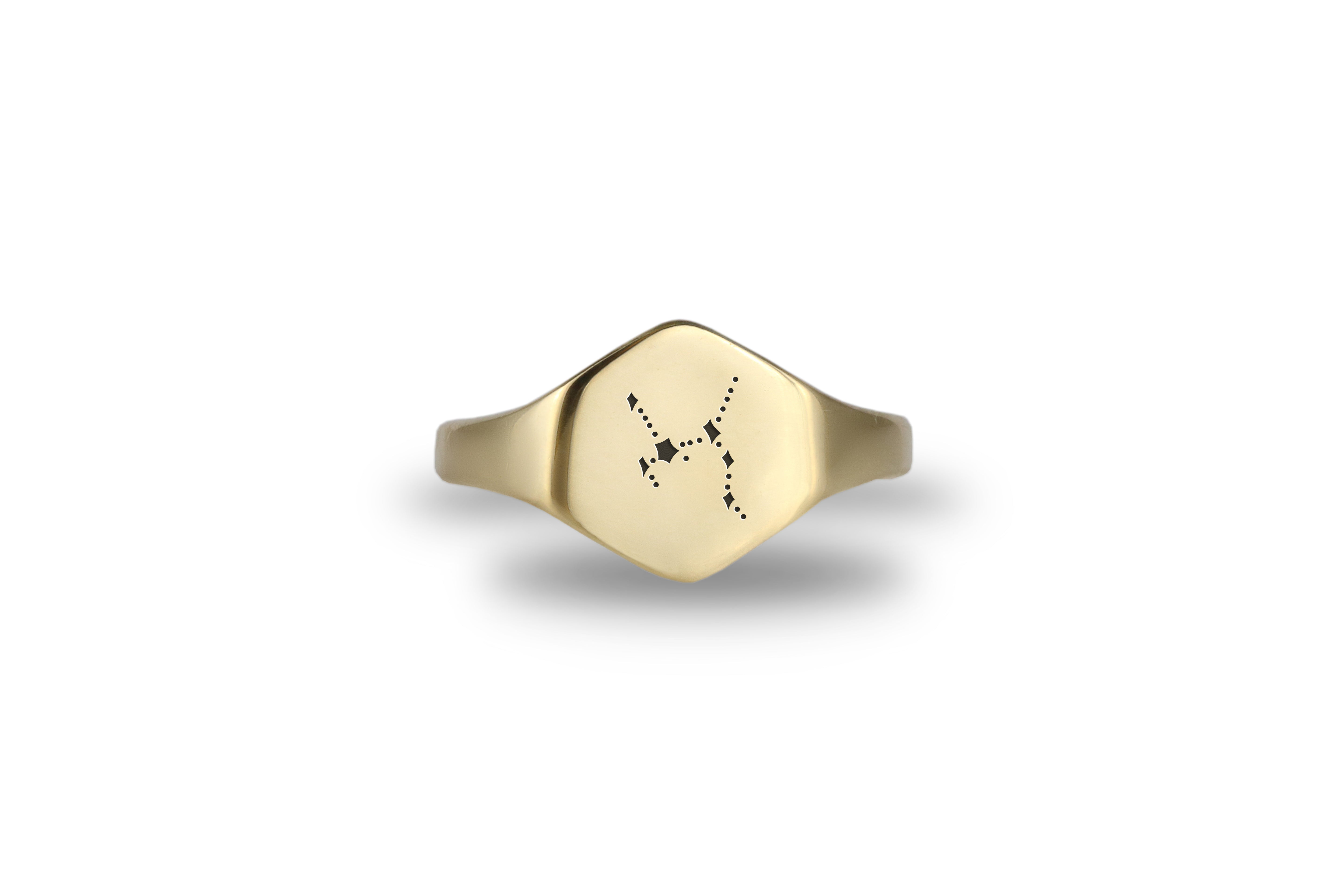 Gold Engraved Ring