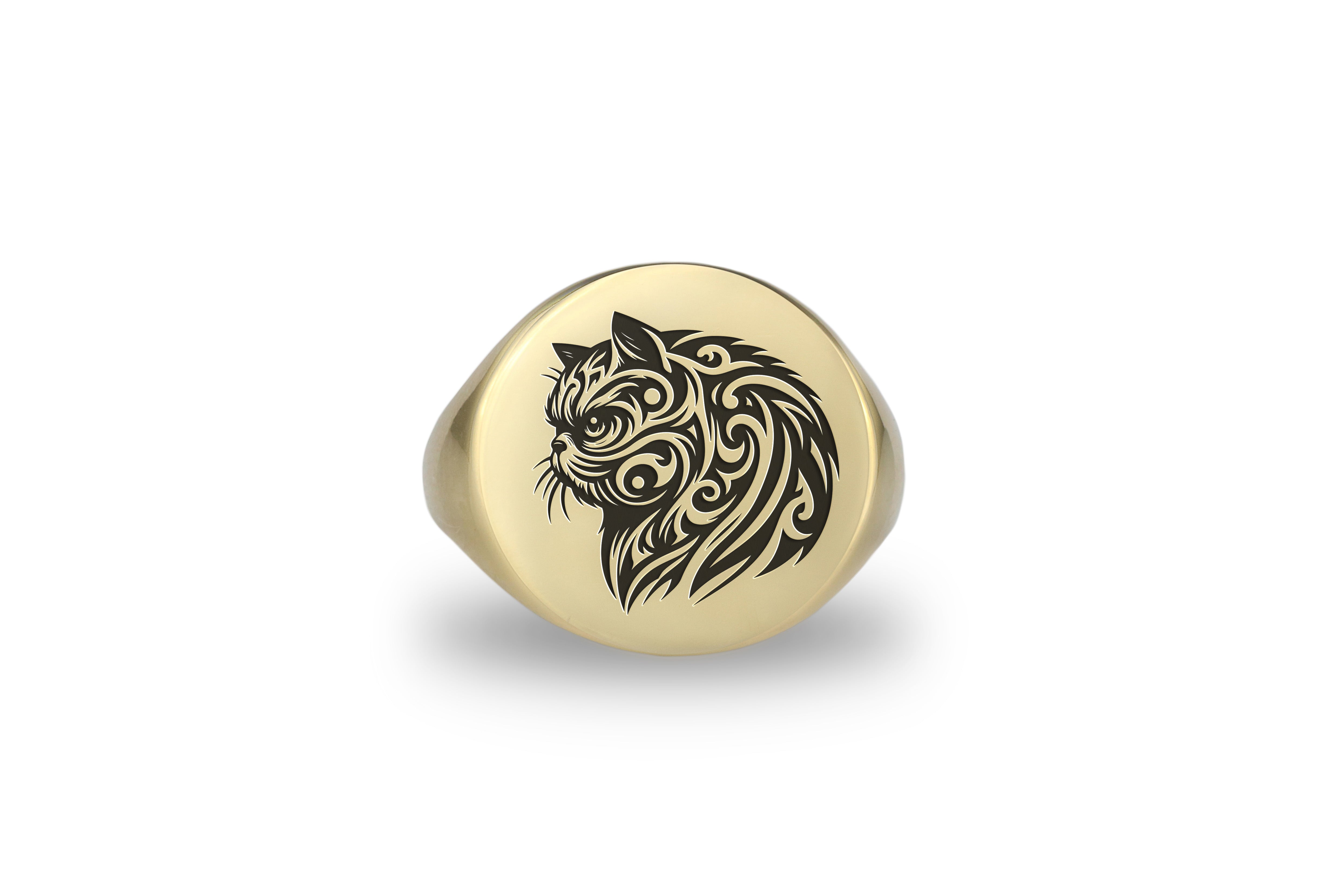 Persian Cat Bold Statement Ring