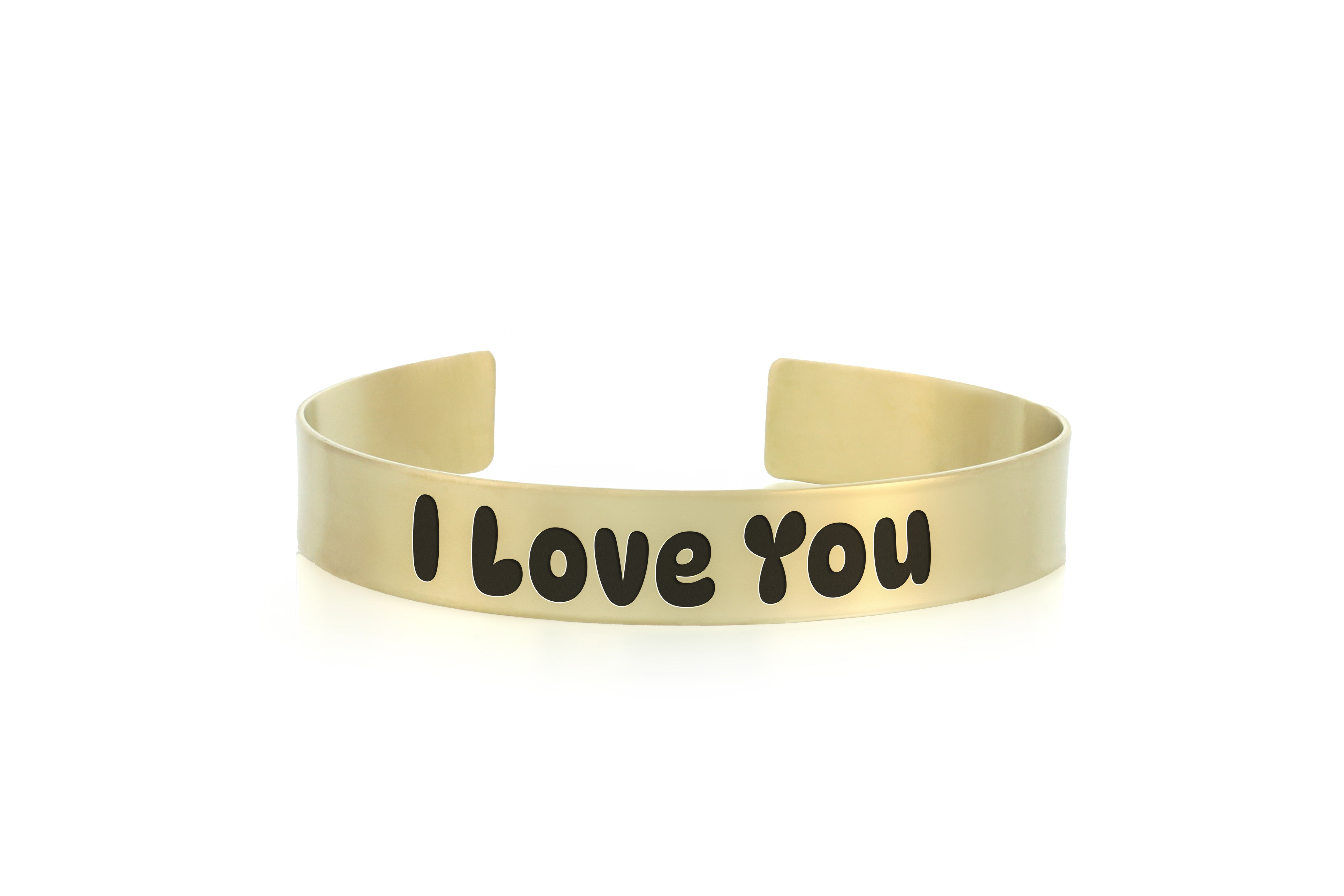 Engraved Open Cuff Bracelet