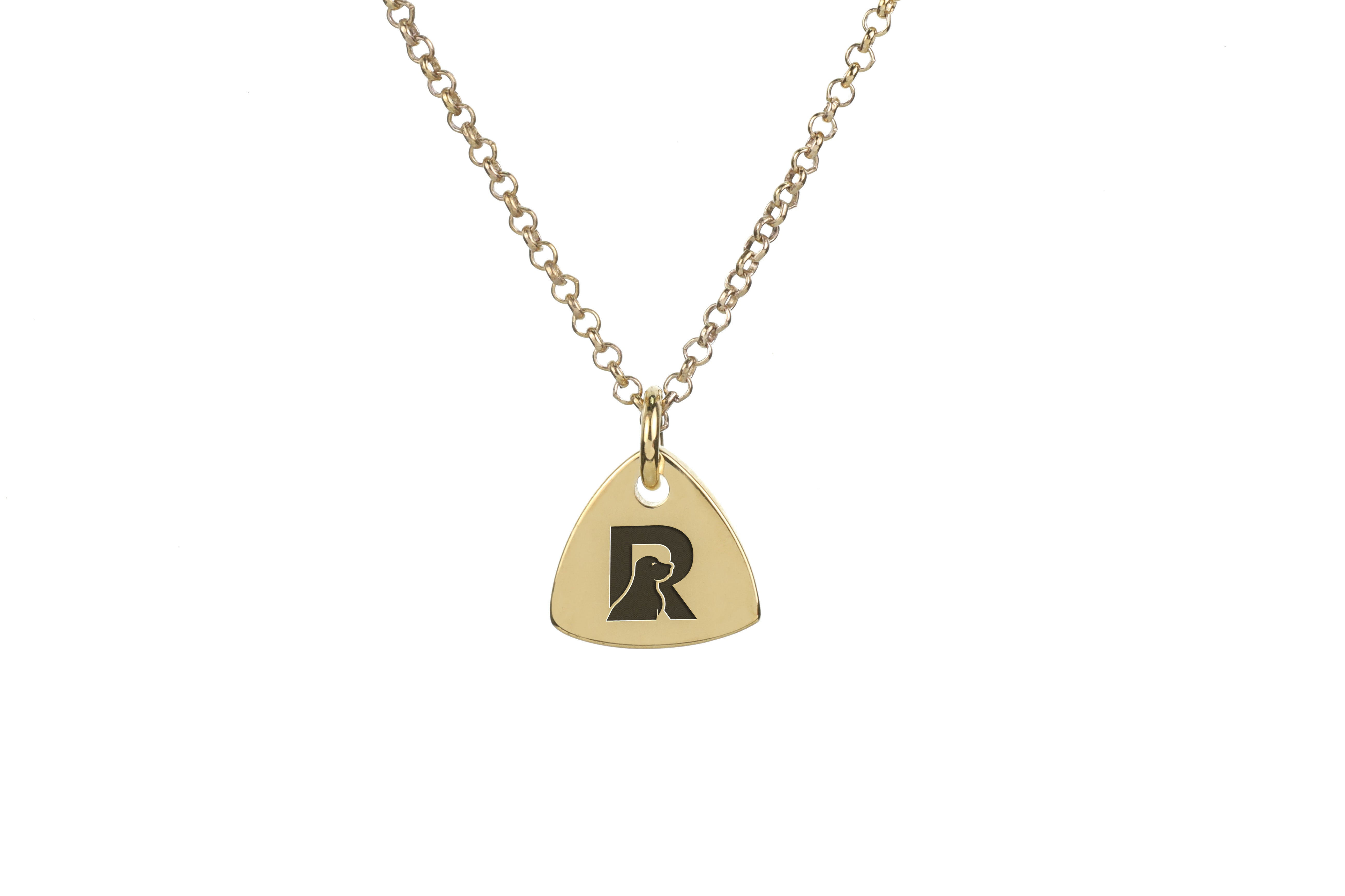 14k Gold Dog Initial's Necklace