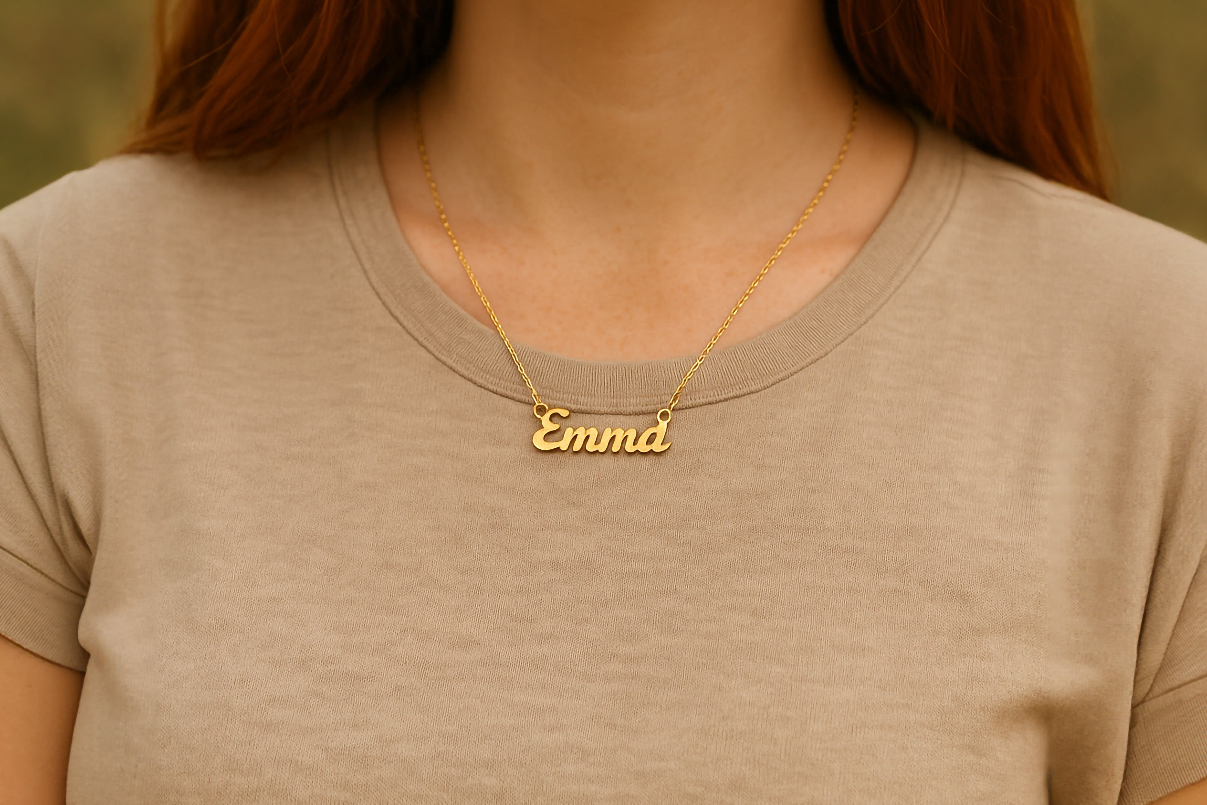14k Gold Name Necklace