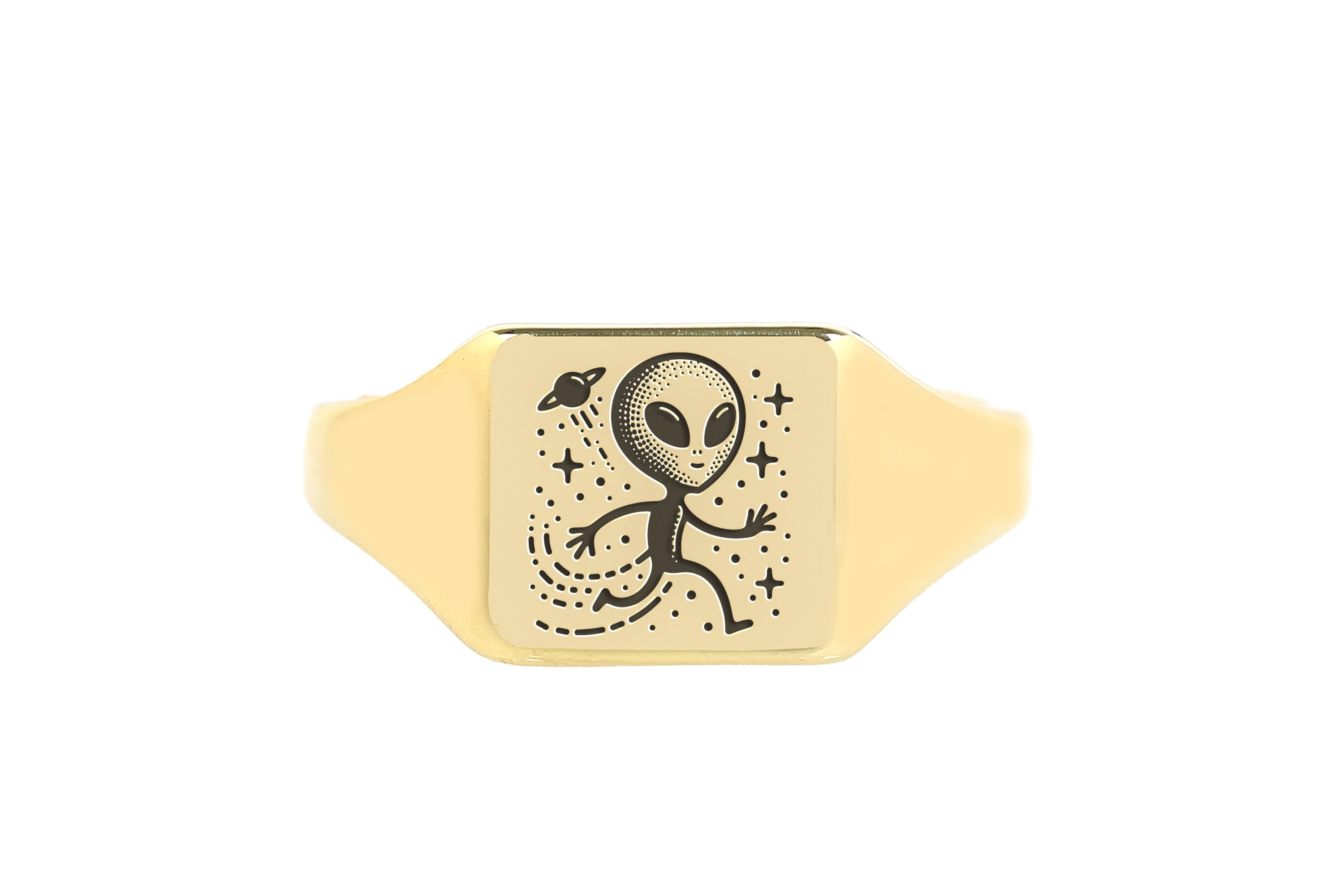Cute Cosmic Alien Ring