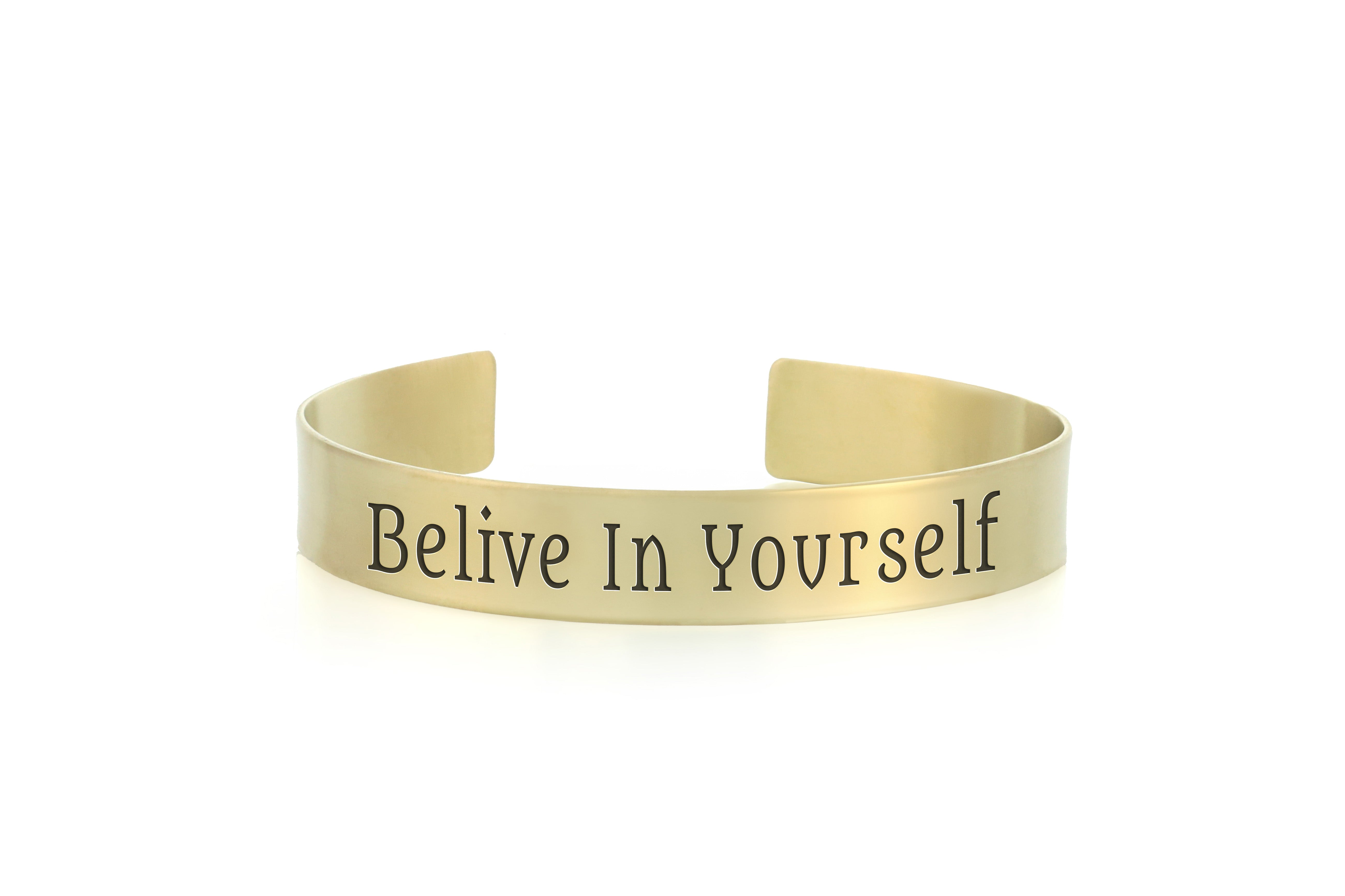 Engraved Text Bracelet