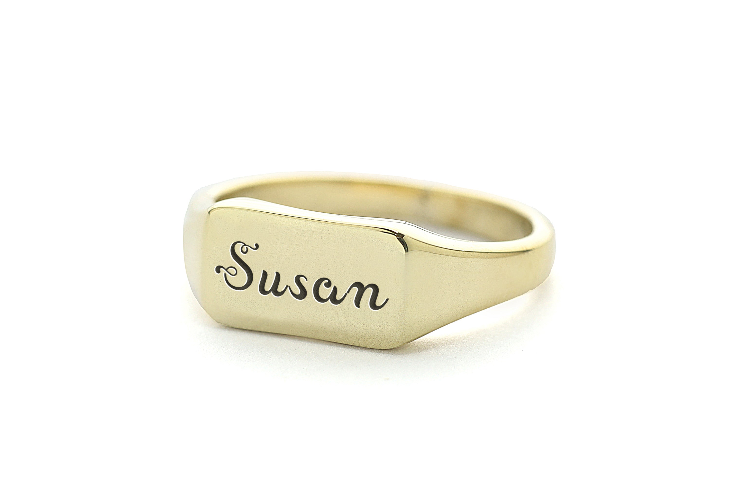 Vintage Name Signet Ring