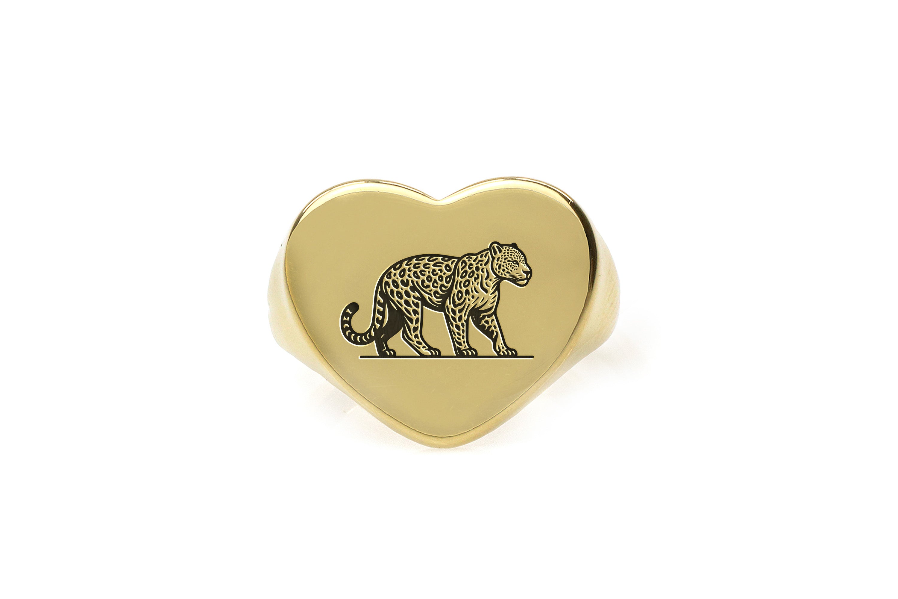 Luxurious Leopard Signet Ring