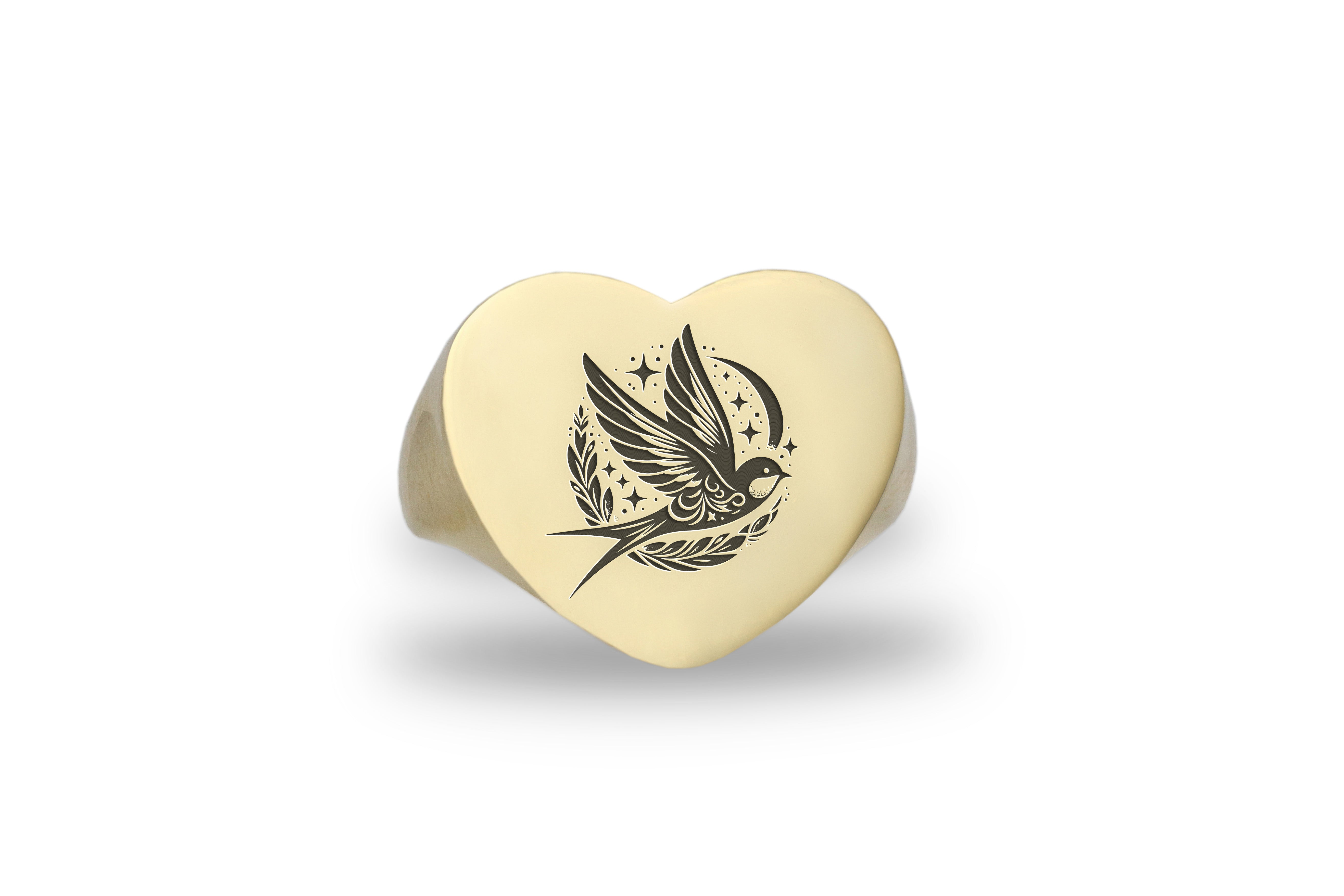 Swallow Bird Love Symbol Ring