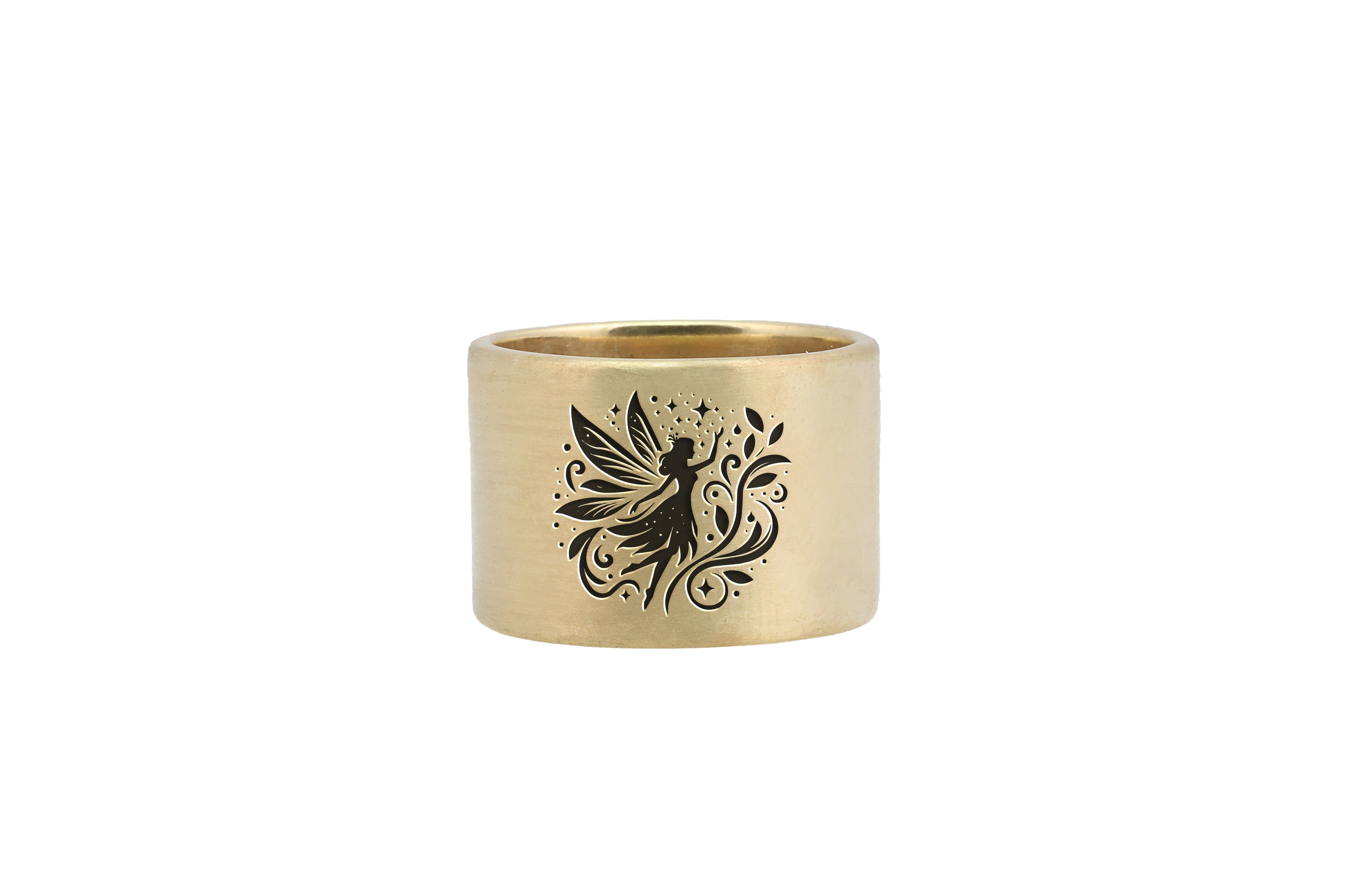 Fantasy Wide Brushed Ring