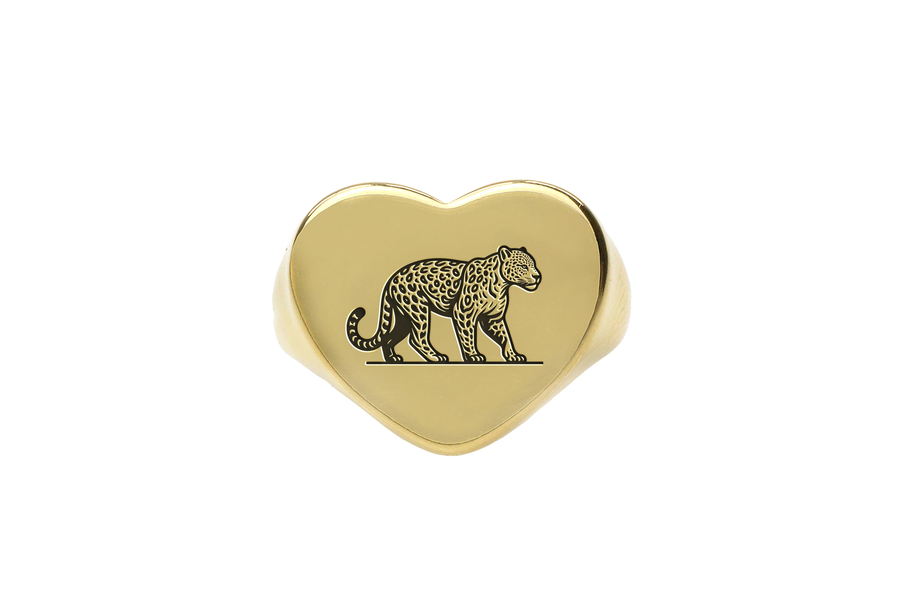 Luxurious Leopard Signet Ring