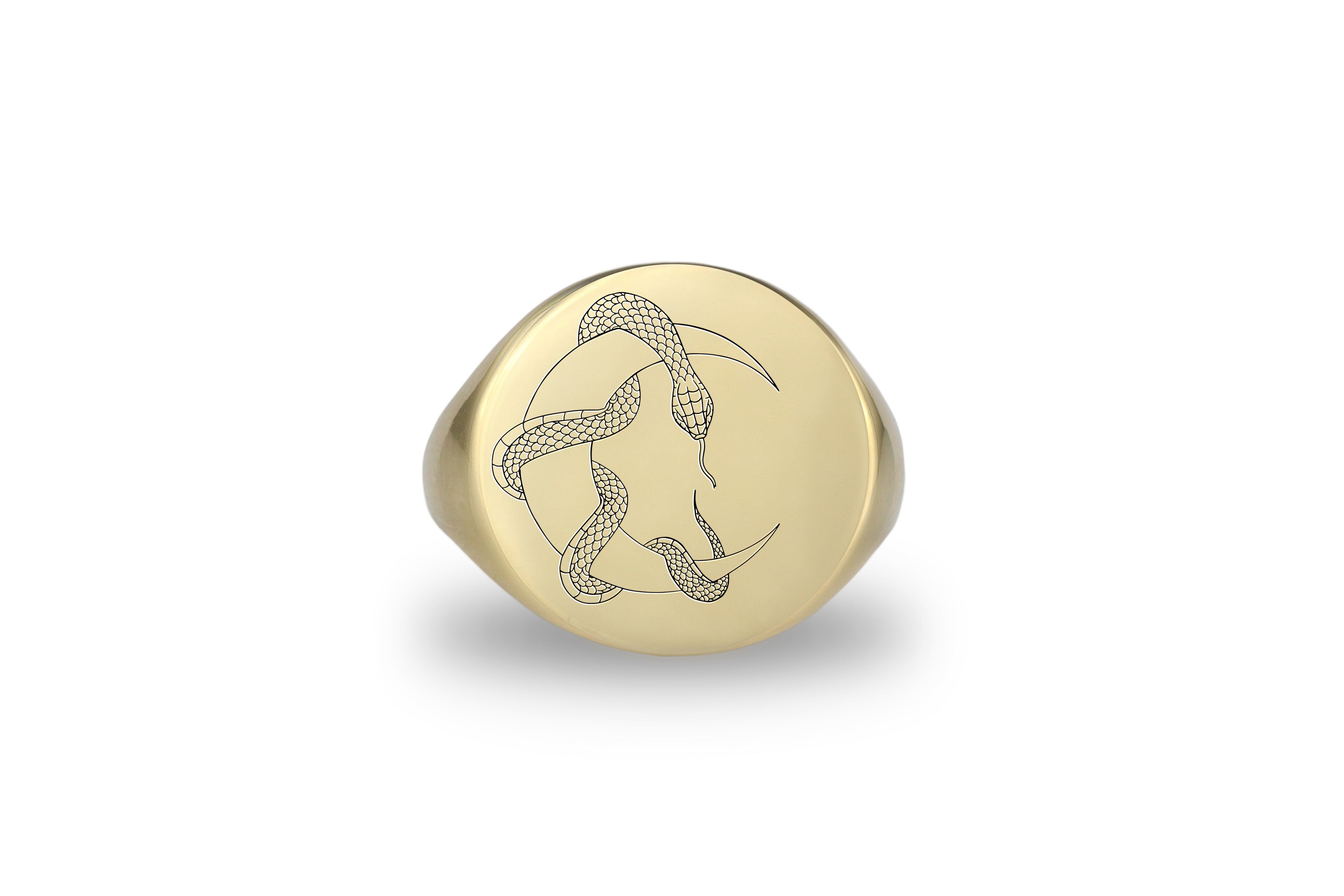 Mystical Golden Snake Ring