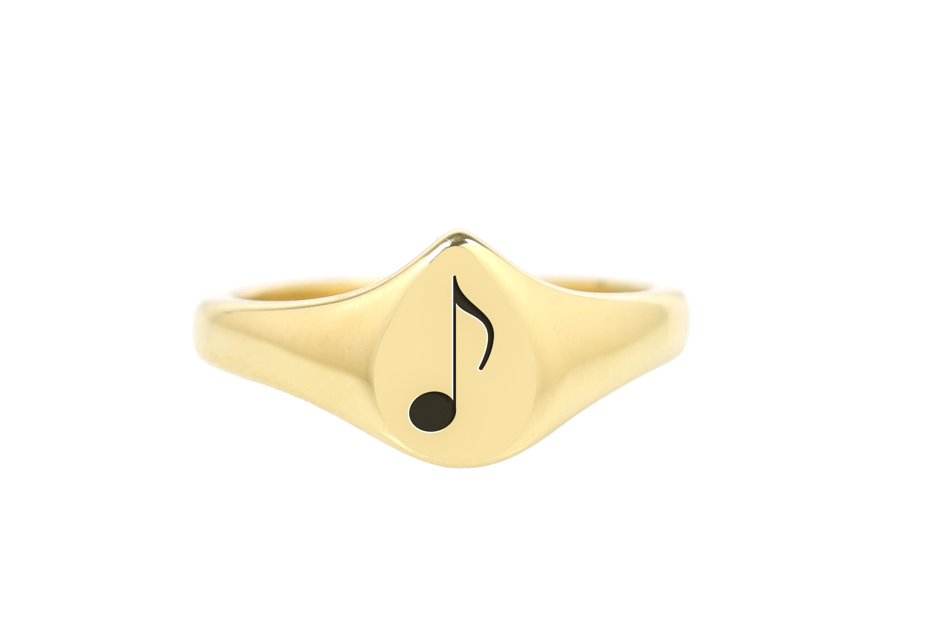 Gold Music Quaver Ring
