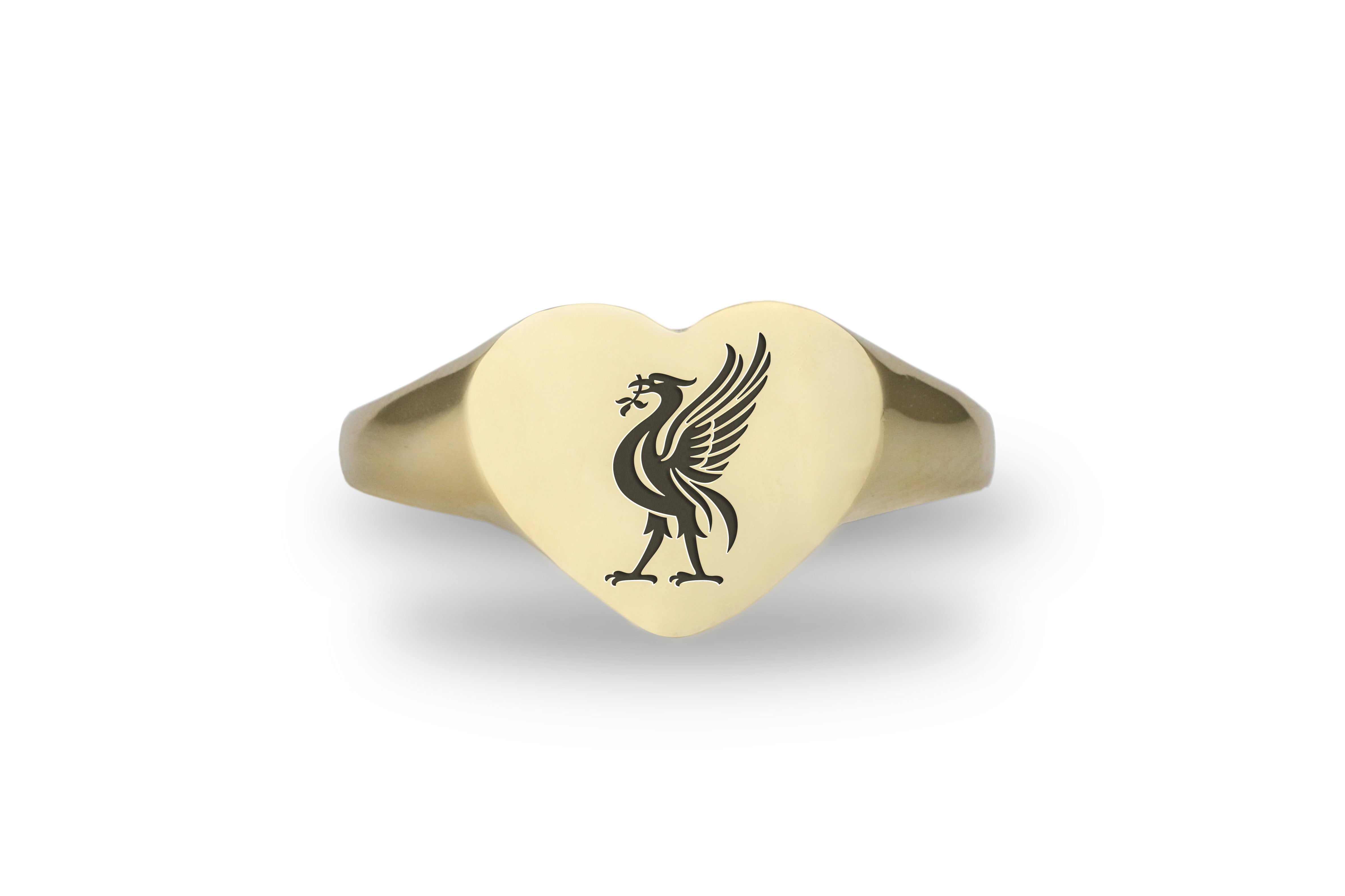 Heraldic Cormorant Signet Ring