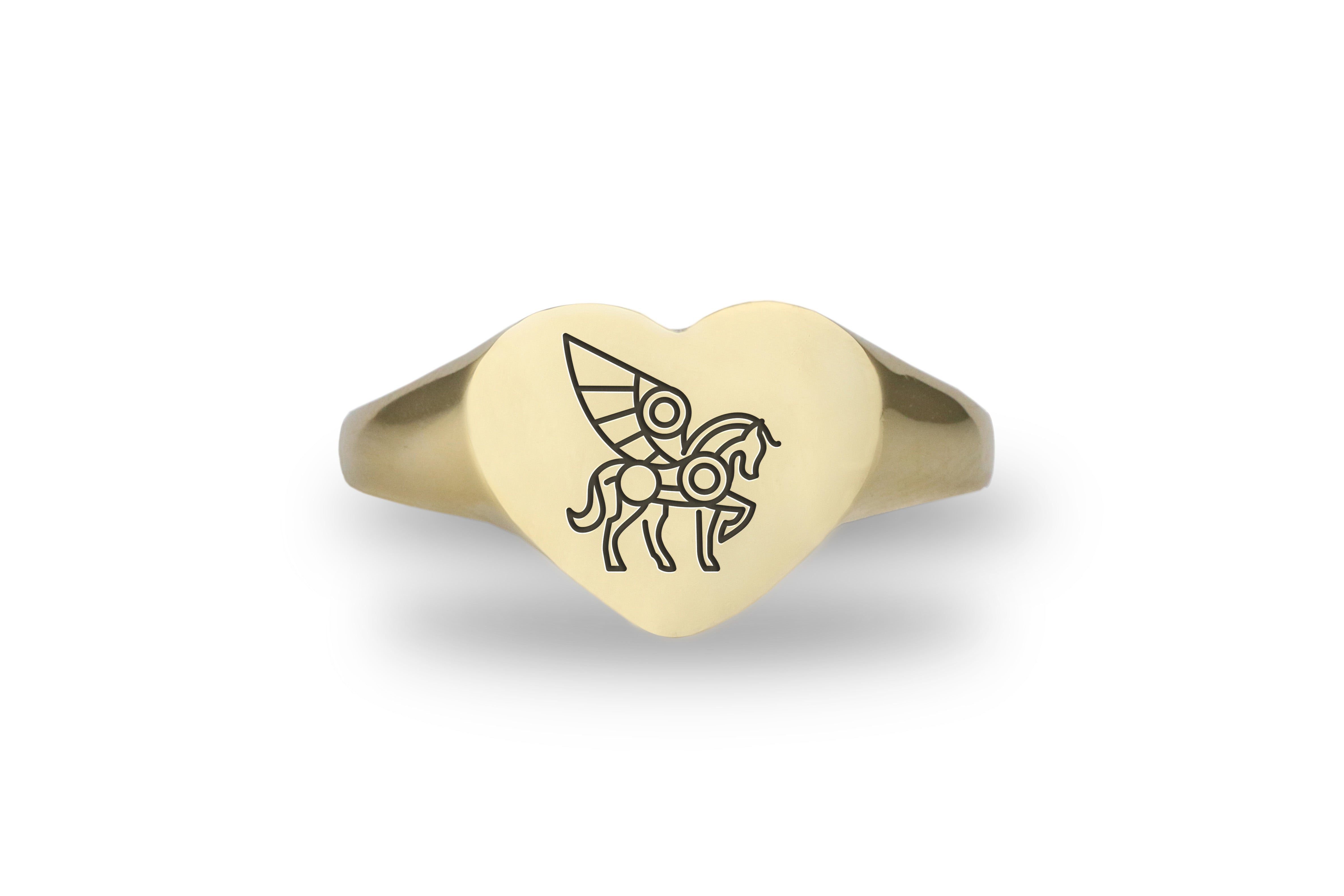 14k Gold Pegasus Ring