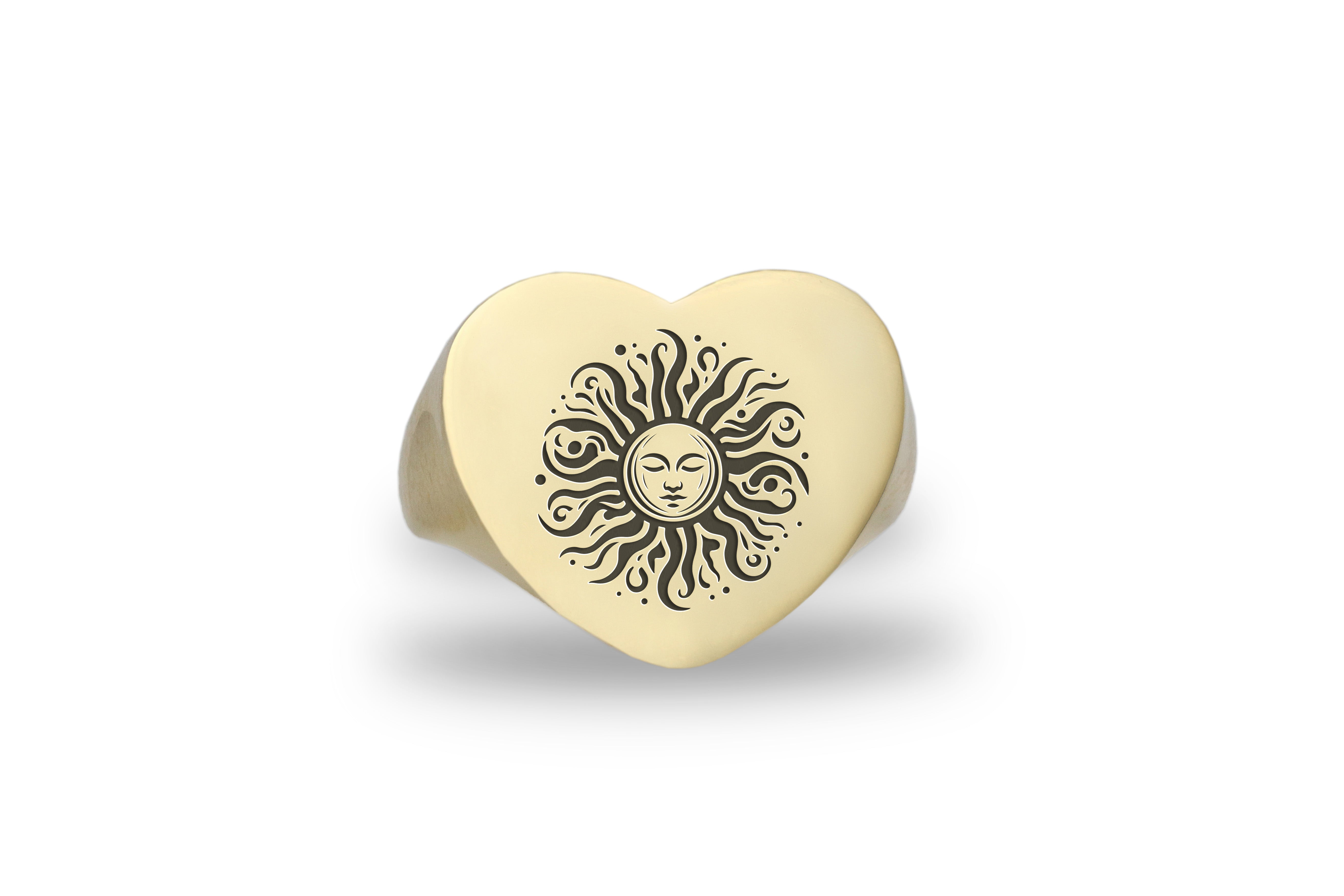 Celestial Sun Face Ring