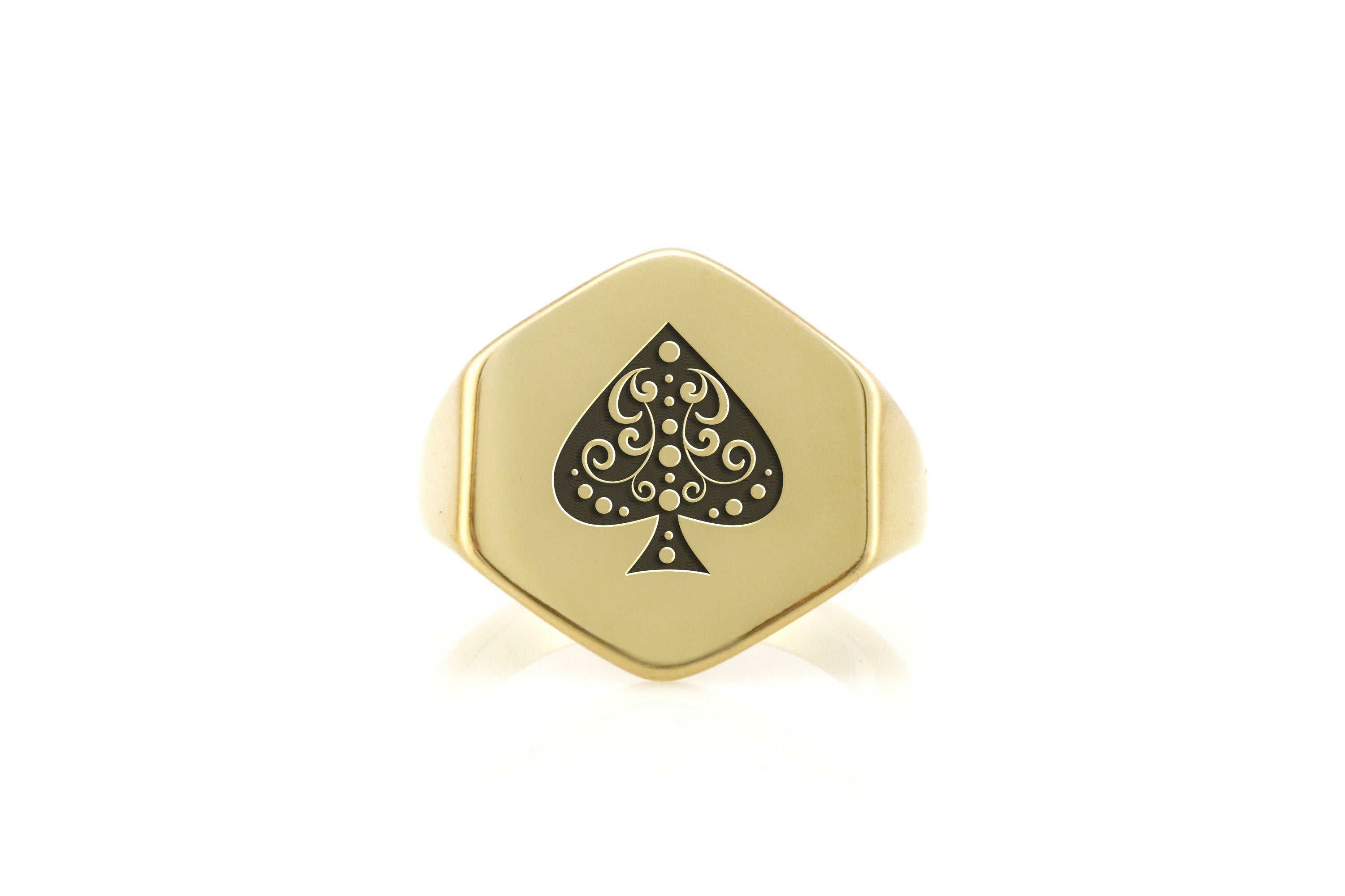 Poker Players Gold Luck Ring