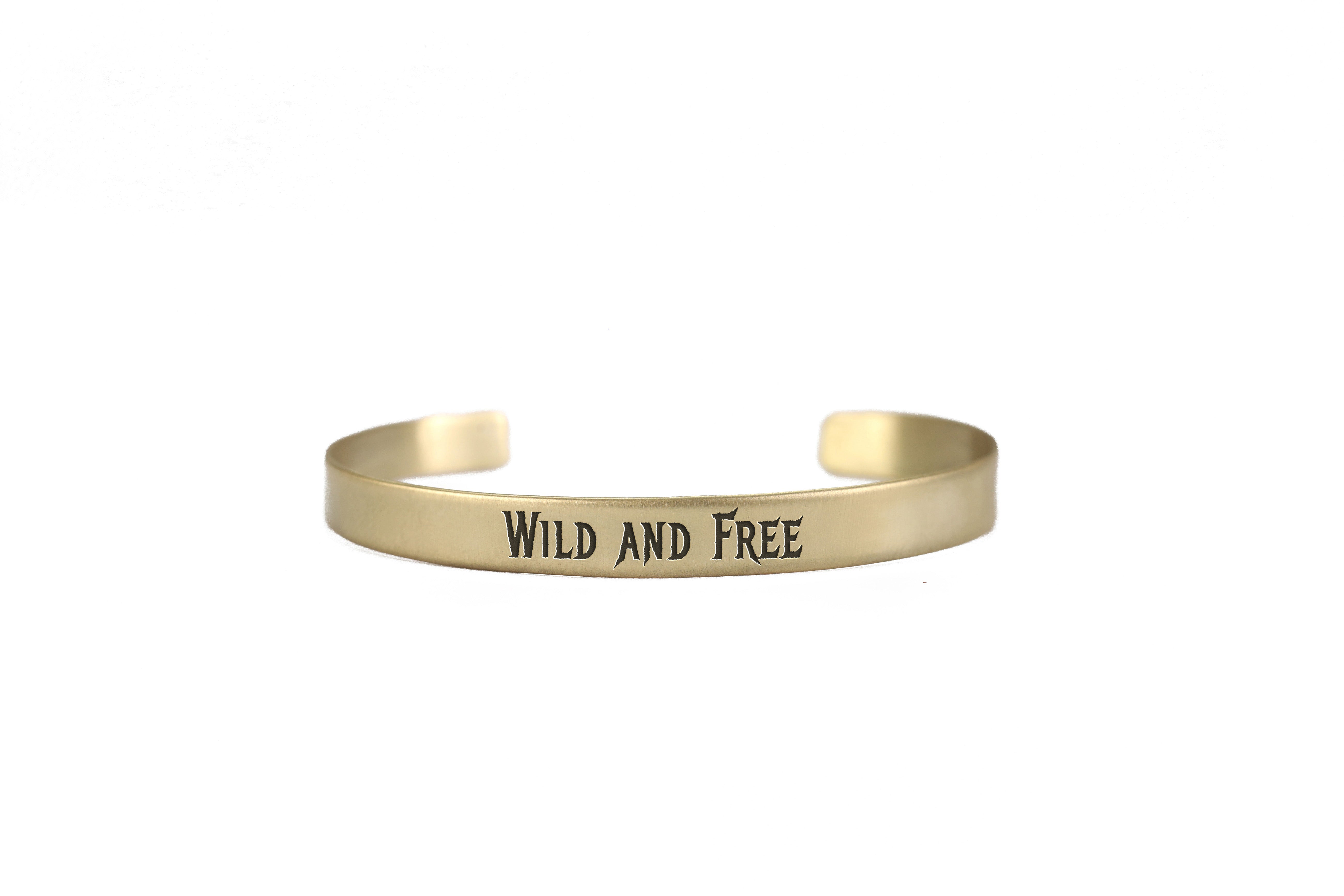 Engraved Metal Font Bracelet