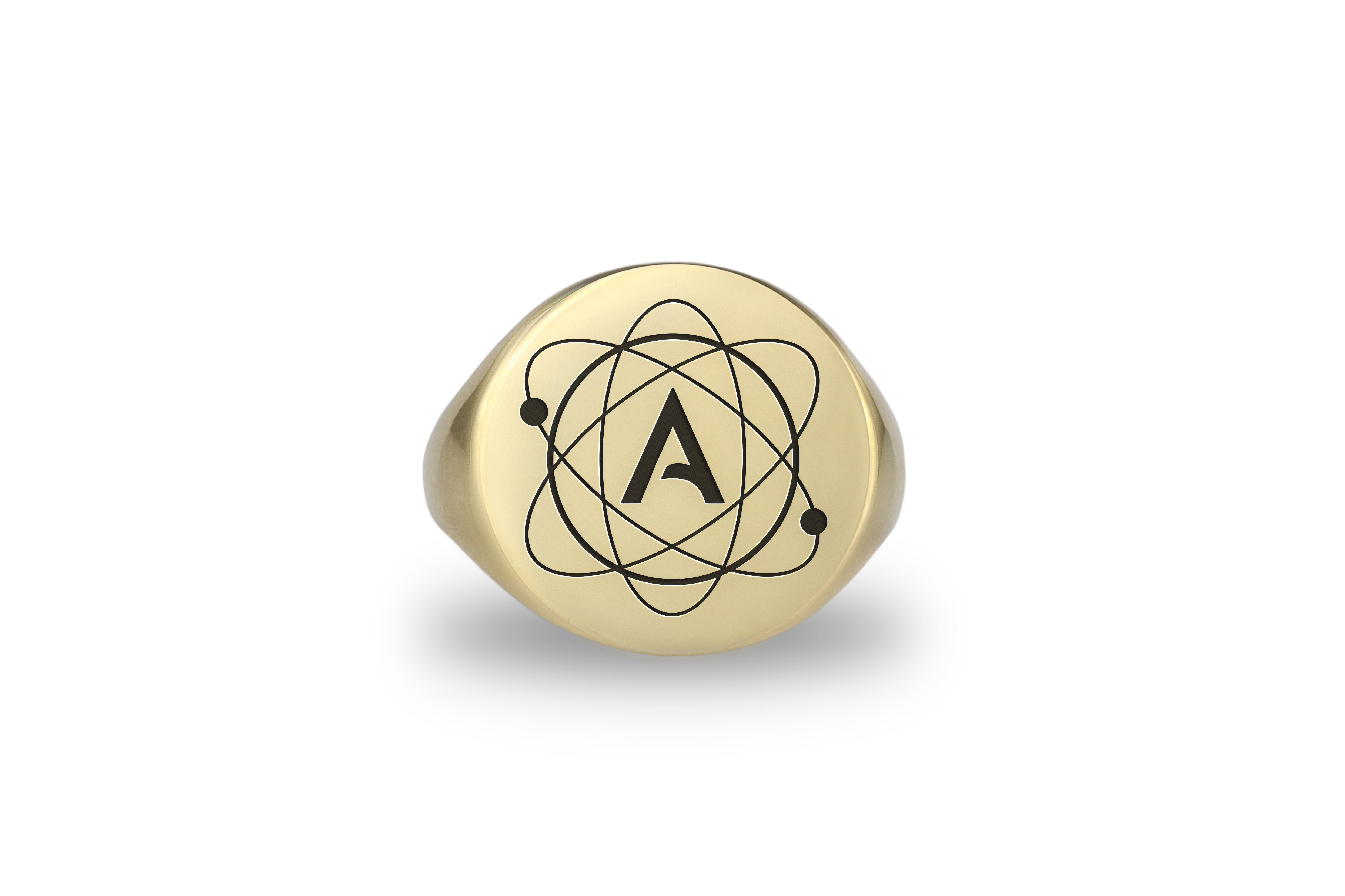 The Atomic Whirl Signet Ring
