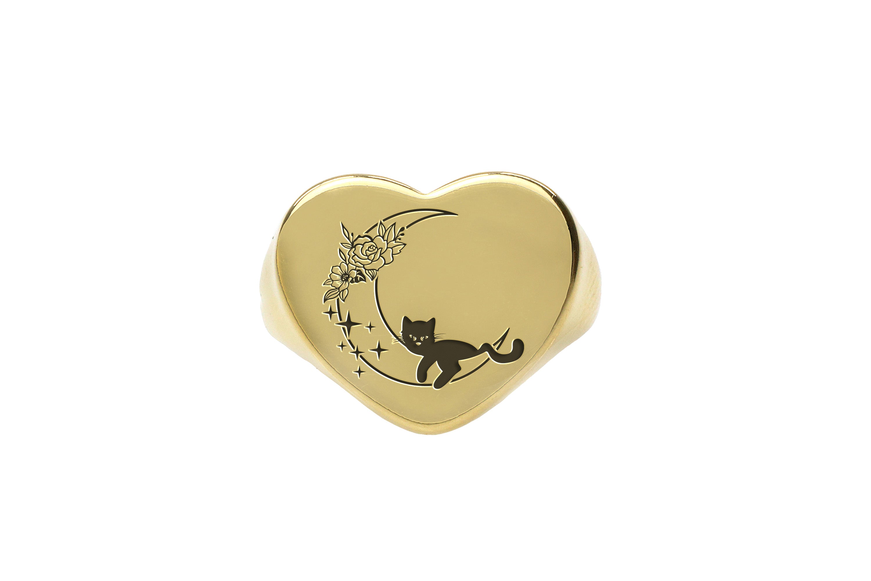 Cat On The Moon Ring