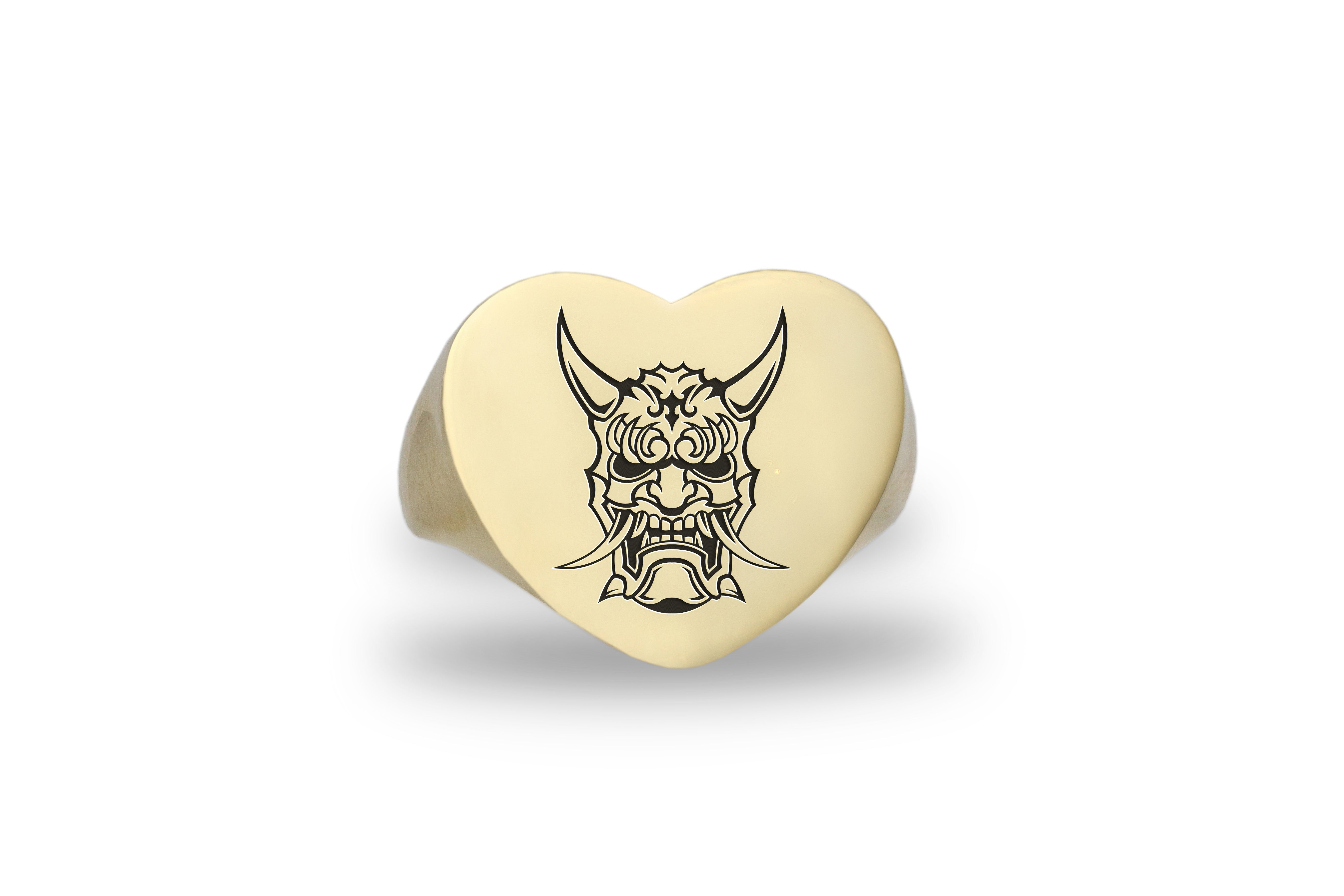Engraved Samurai Ring